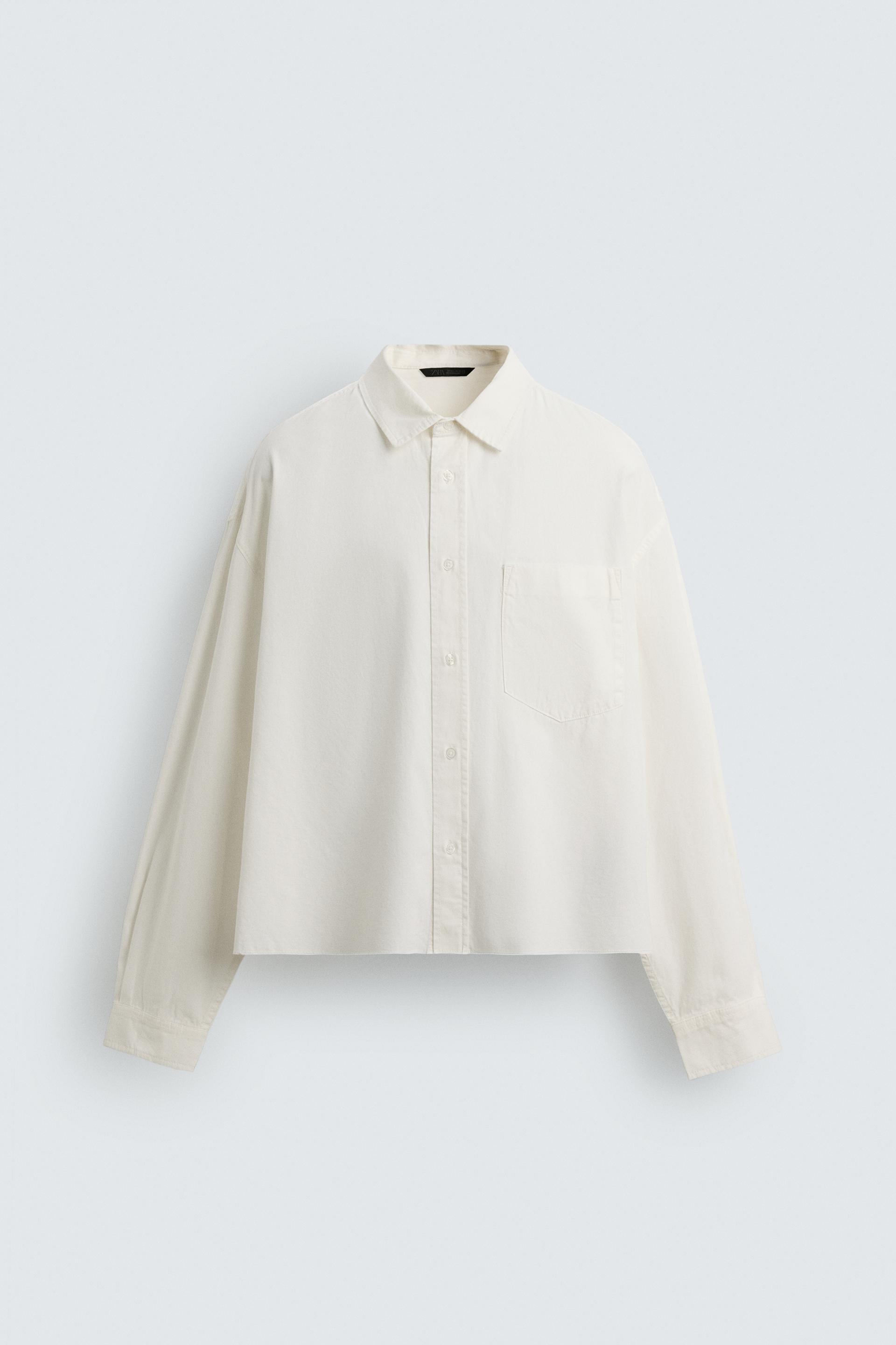 WASHED BOXY FIT SHIRT by ZARA