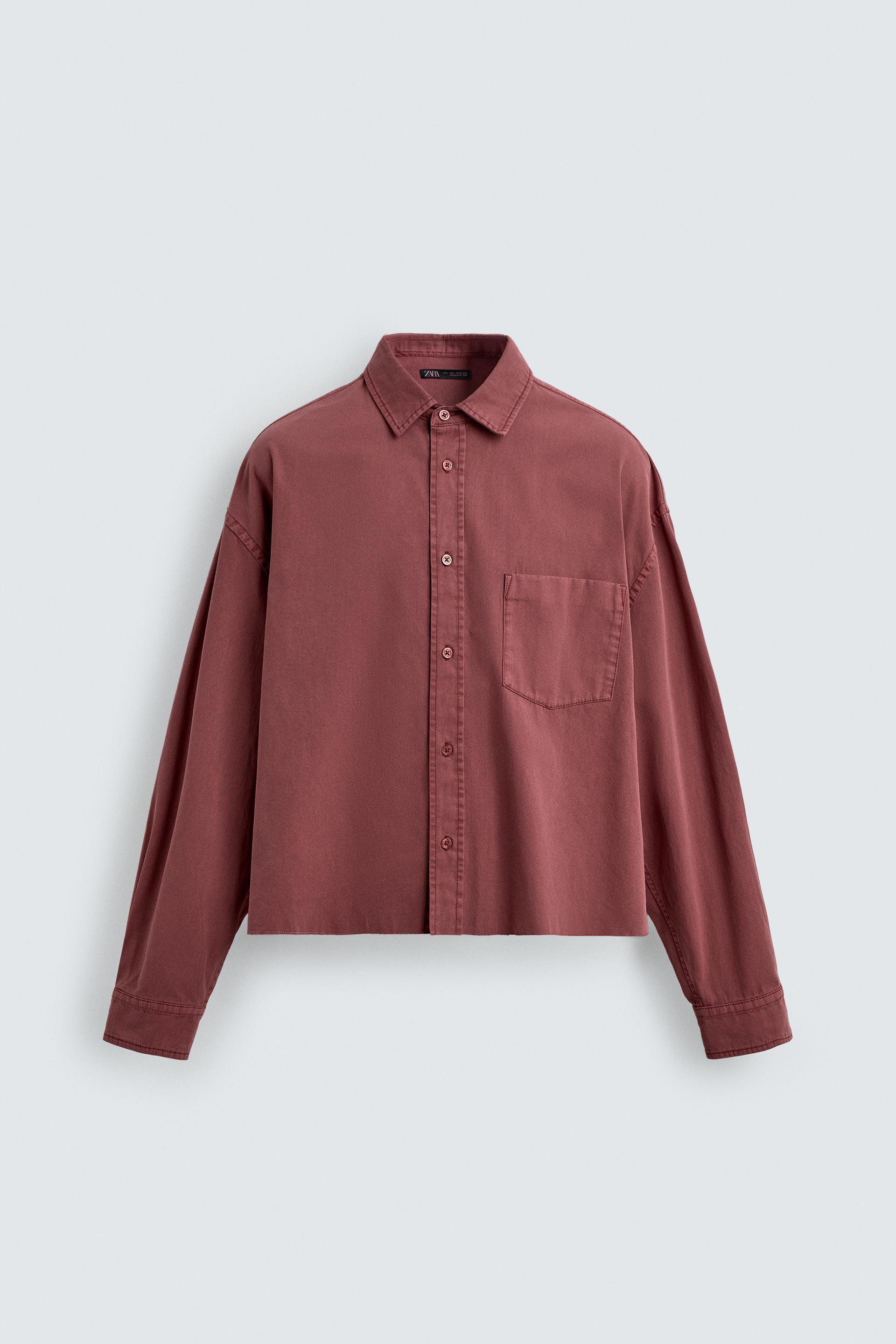 WASHED BOXY FIT SHIRT by ZARA