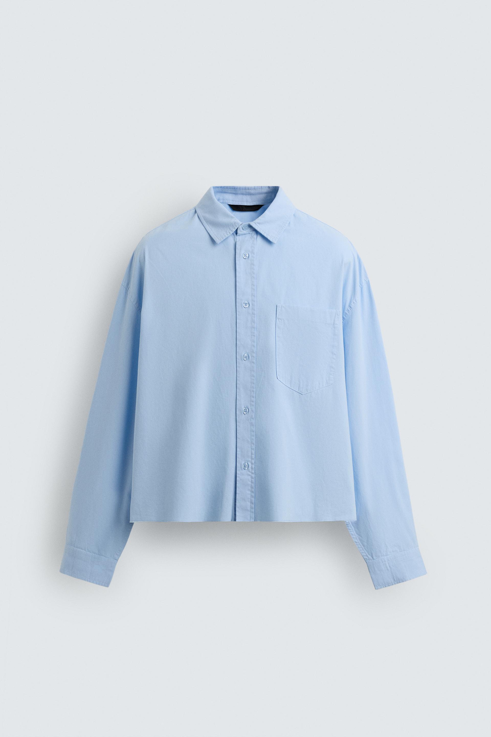 WASHED BOXY FIT SHIRT by ZARA