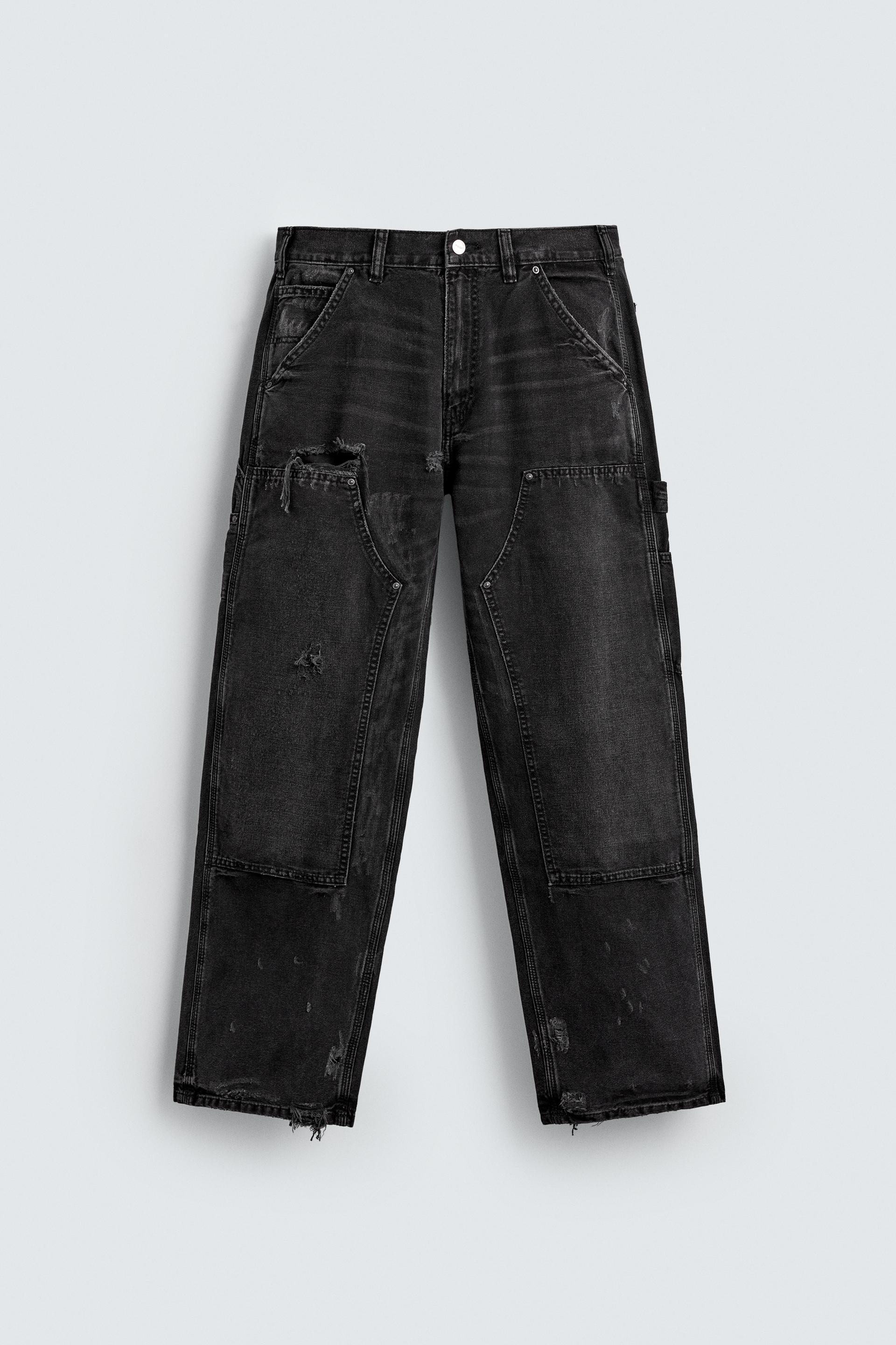 WASHED CARPENTER JEANS by ZARA