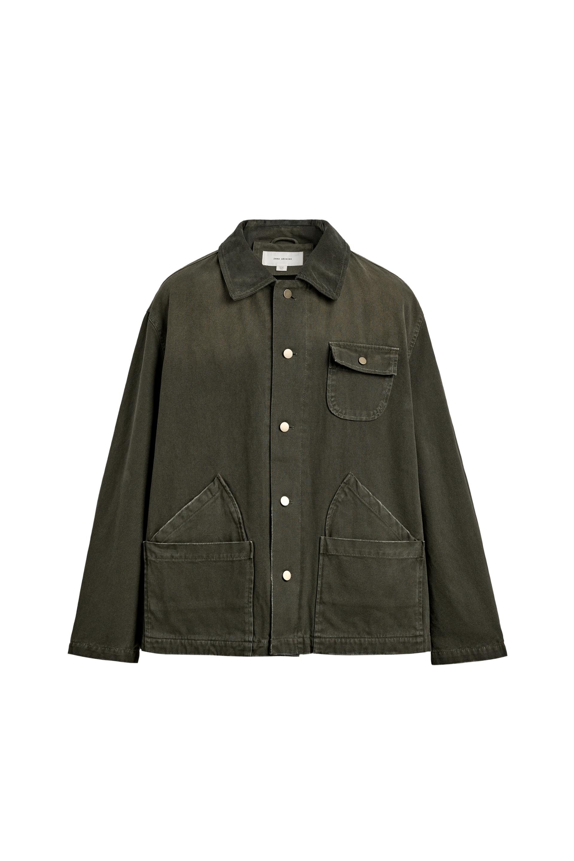 WASHED COMBINATION COLLAR JACKET by ZARA