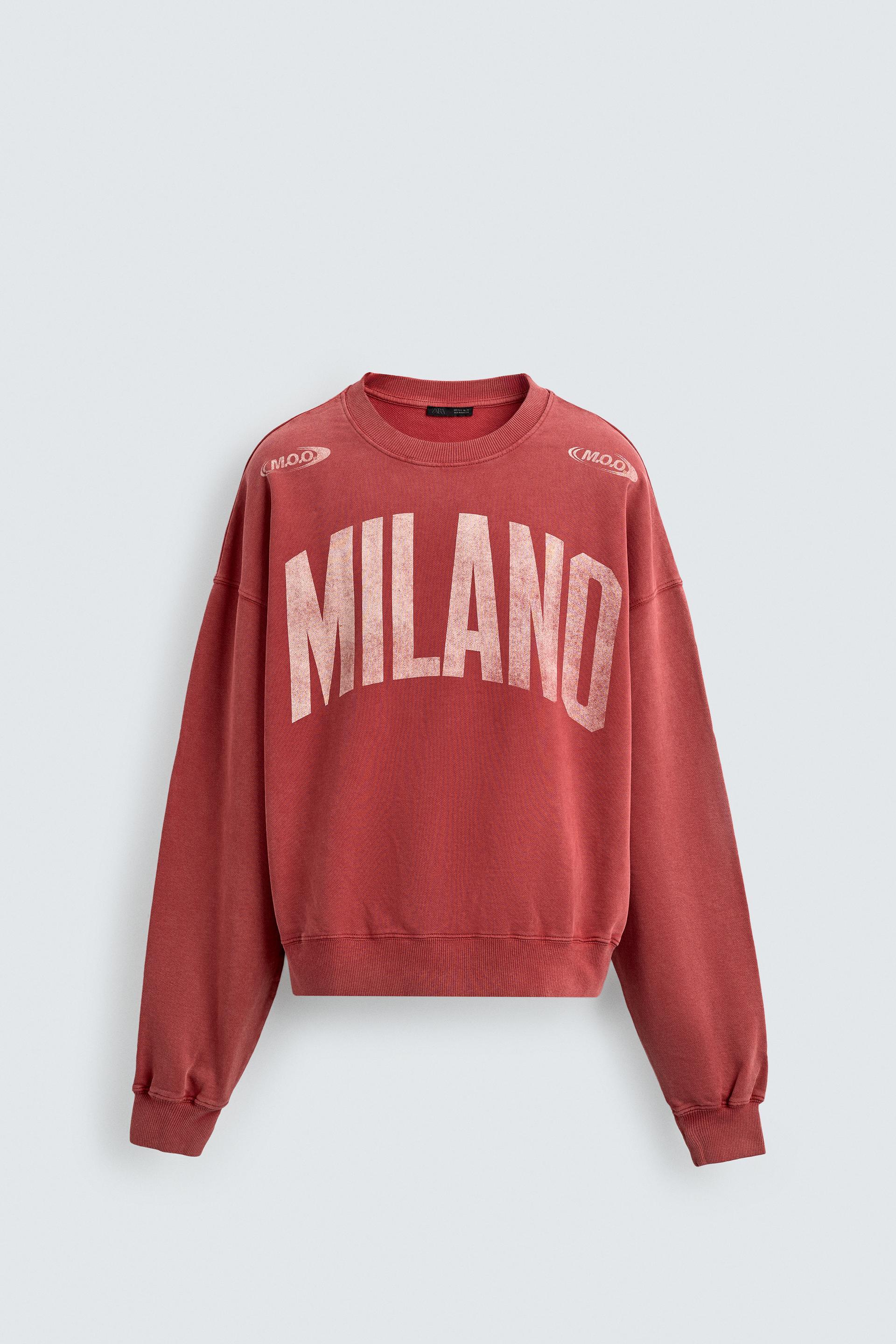 WASHED COMBINATION PRINT SWEAT-SHIRT by ZARA