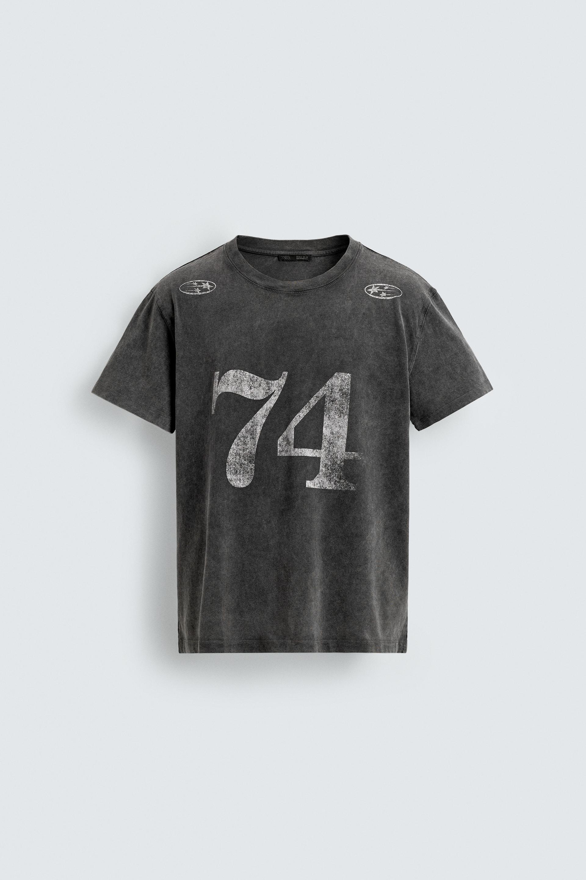 WASHED COMBINED PRINTS T-SHIRT by ZARA