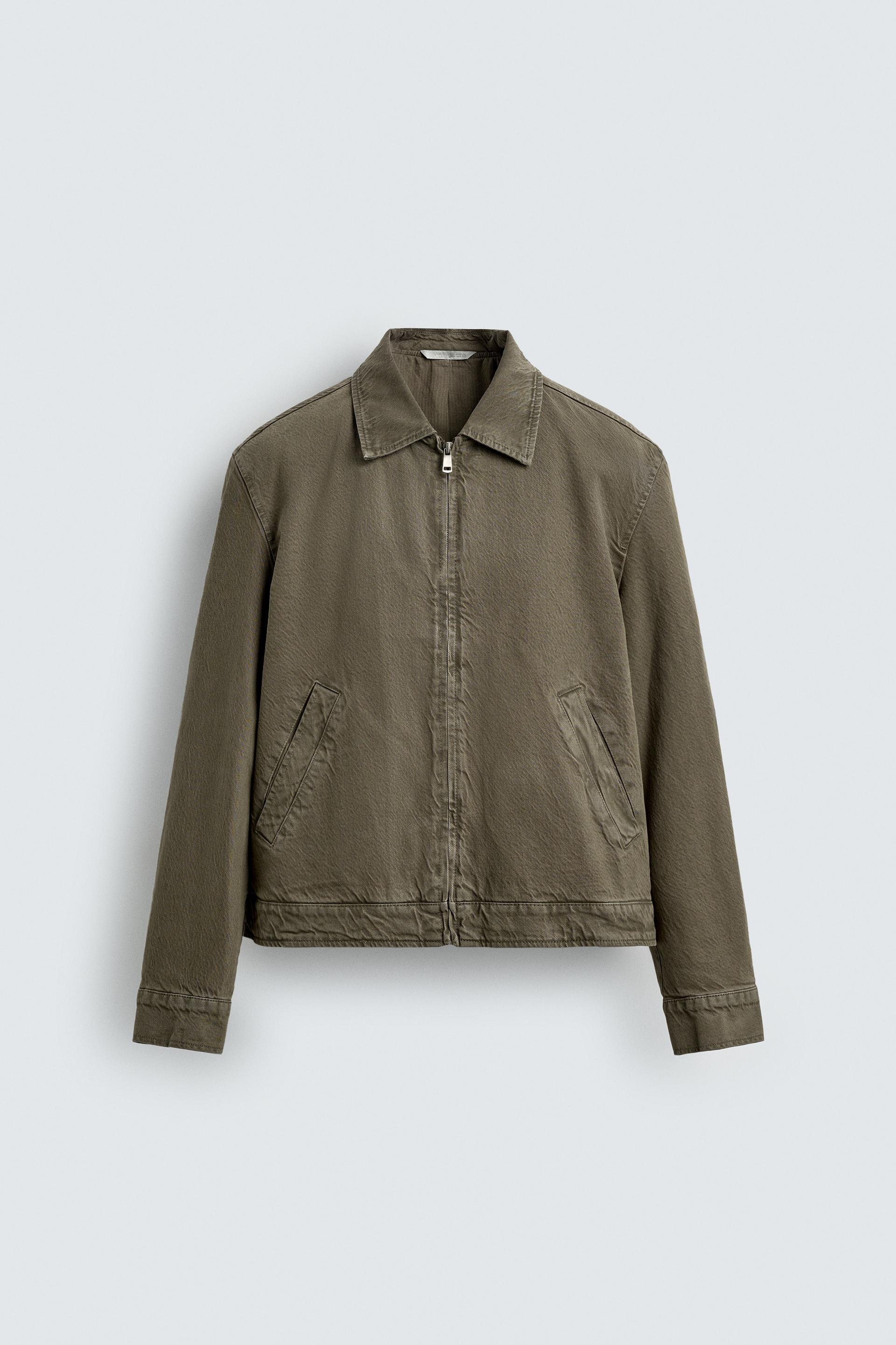 WASHED COTTON JACKET by ZARA