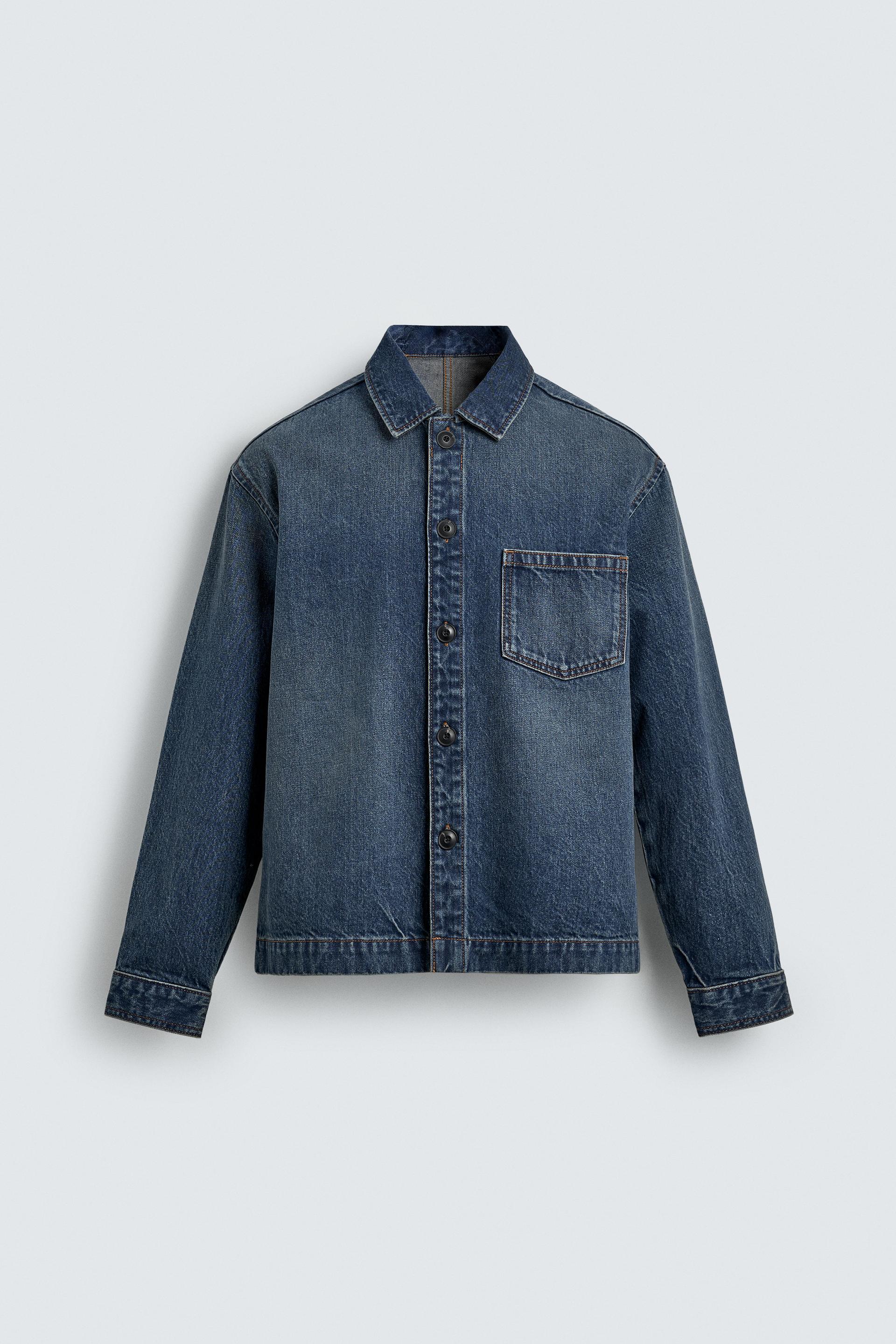 WASHED DENIM SHIRT by ZARA