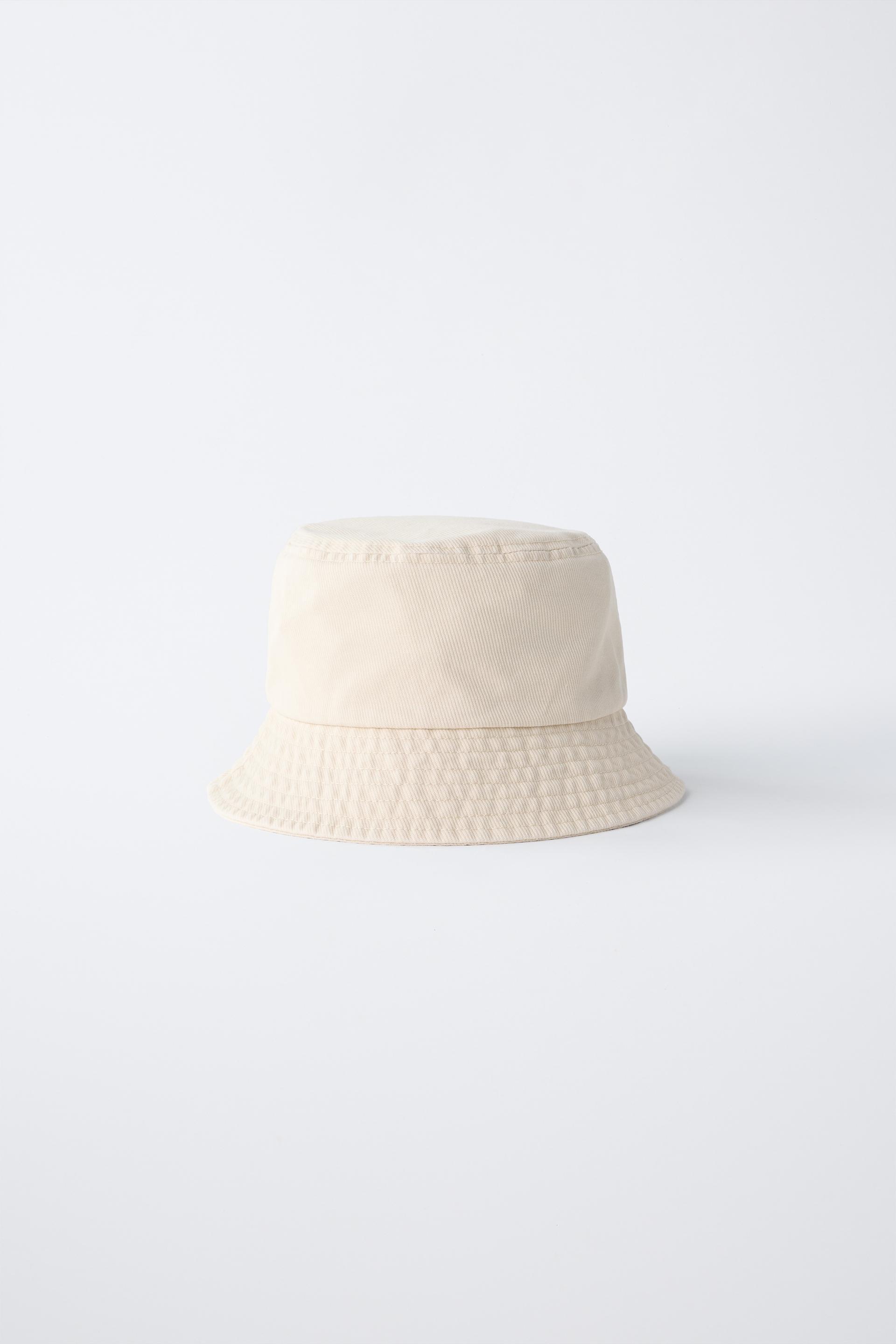 WASHED EFFECT BUCKET HAT by ZARA