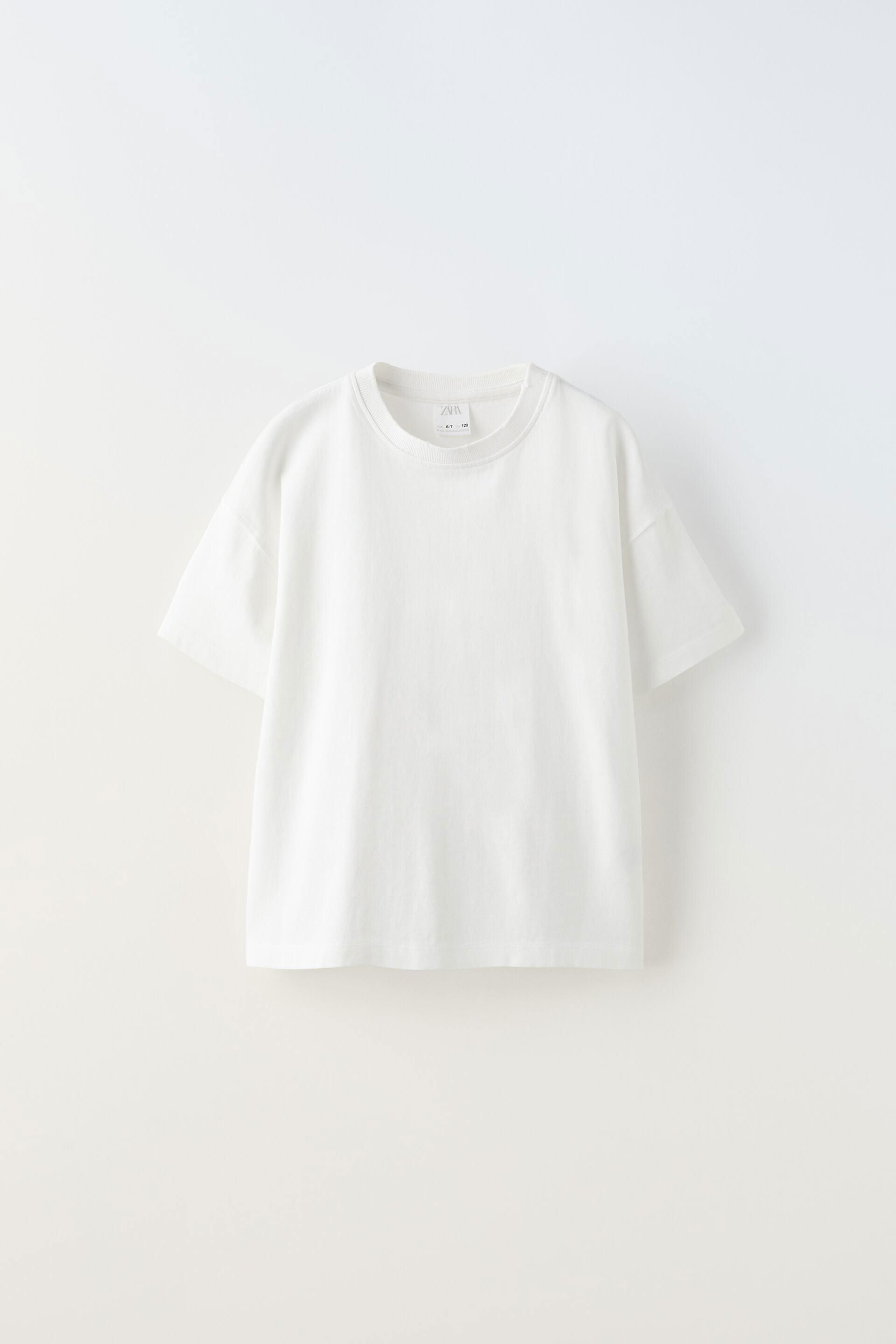 WASHED EFFECT HEAVY WEIGHT T-SHIRT by ZARA