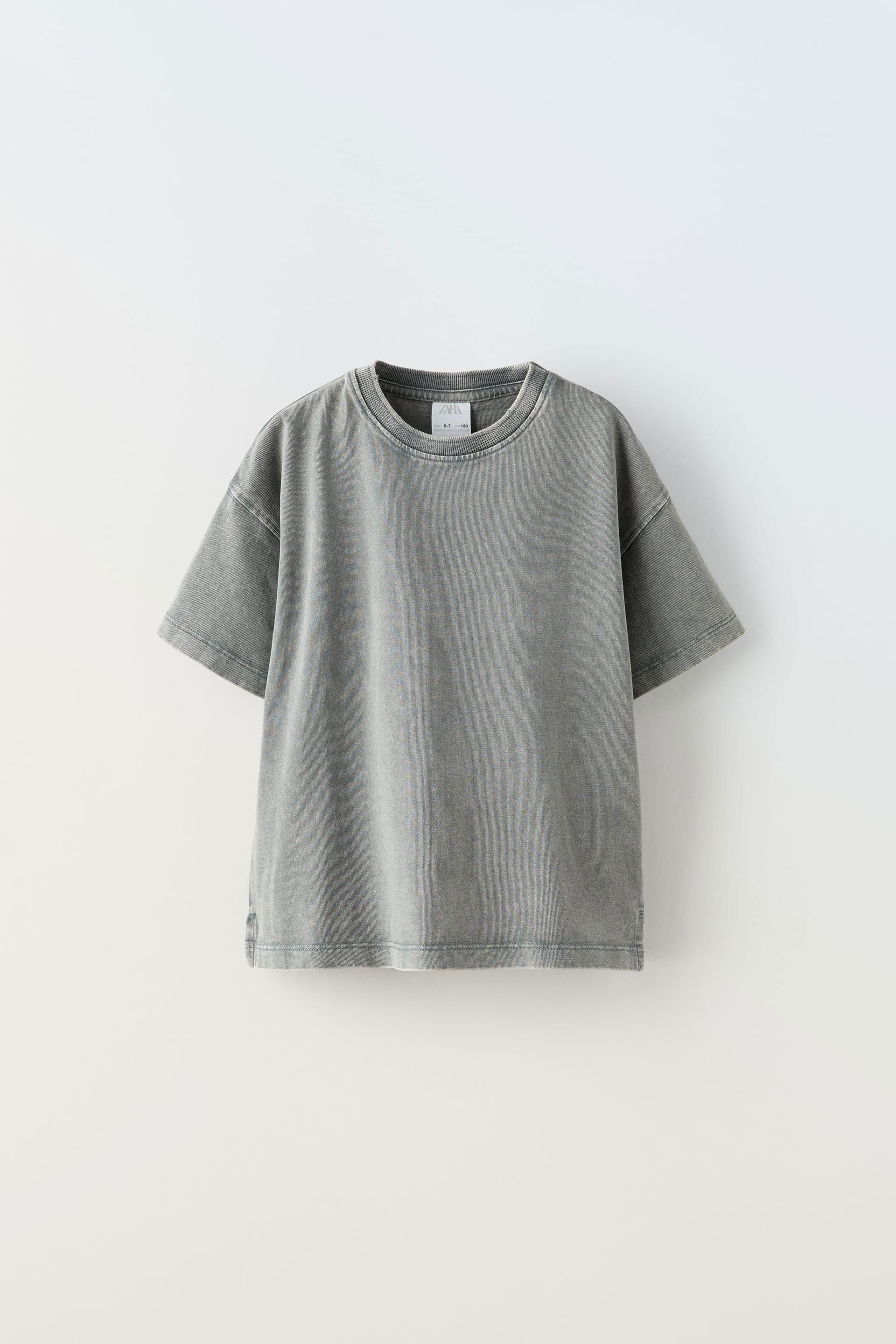 WASHED EFFECT HEAVY WEIGHT T-SHIRT by ZARA