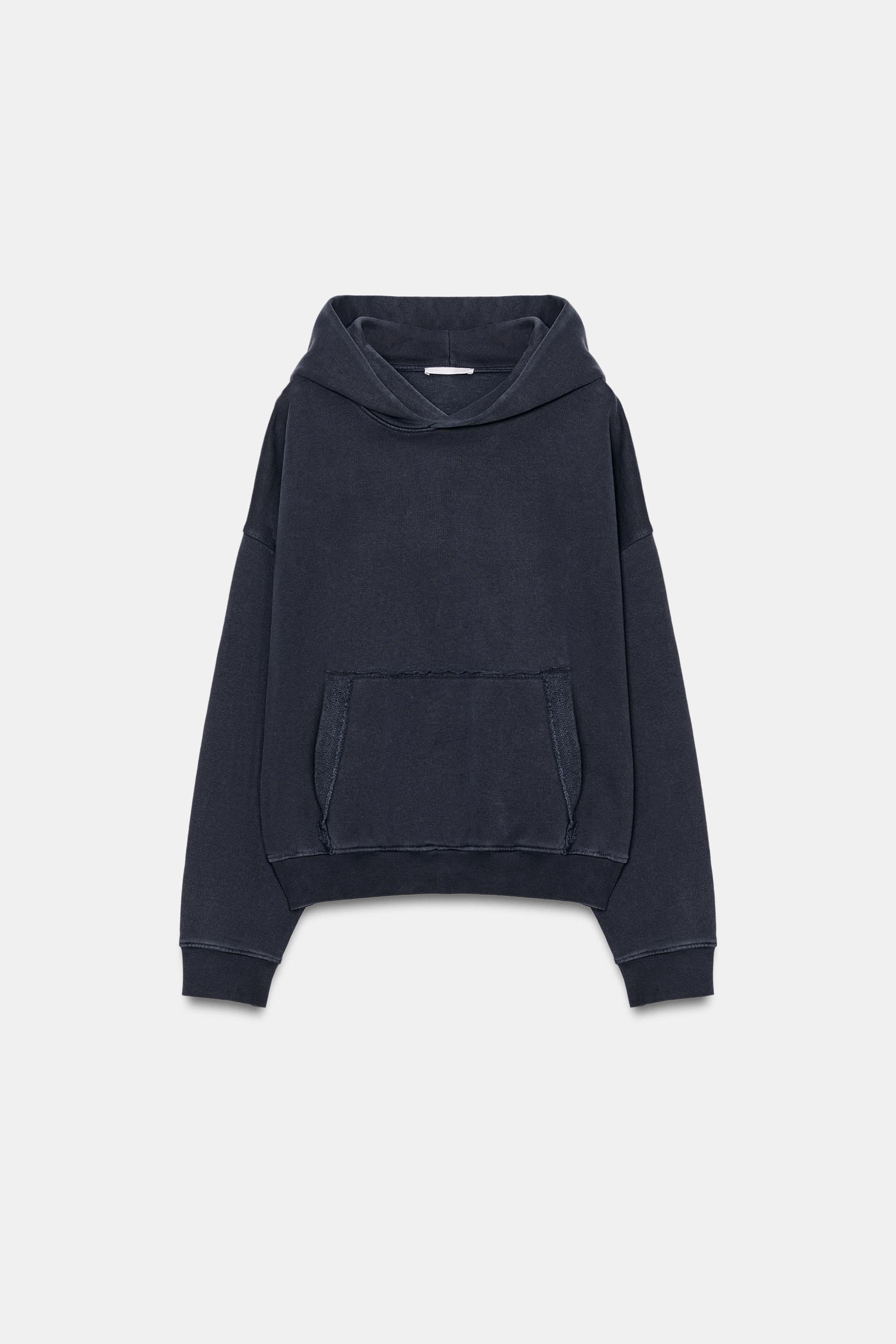 WASHED EFFECT HOODIE by ZARA