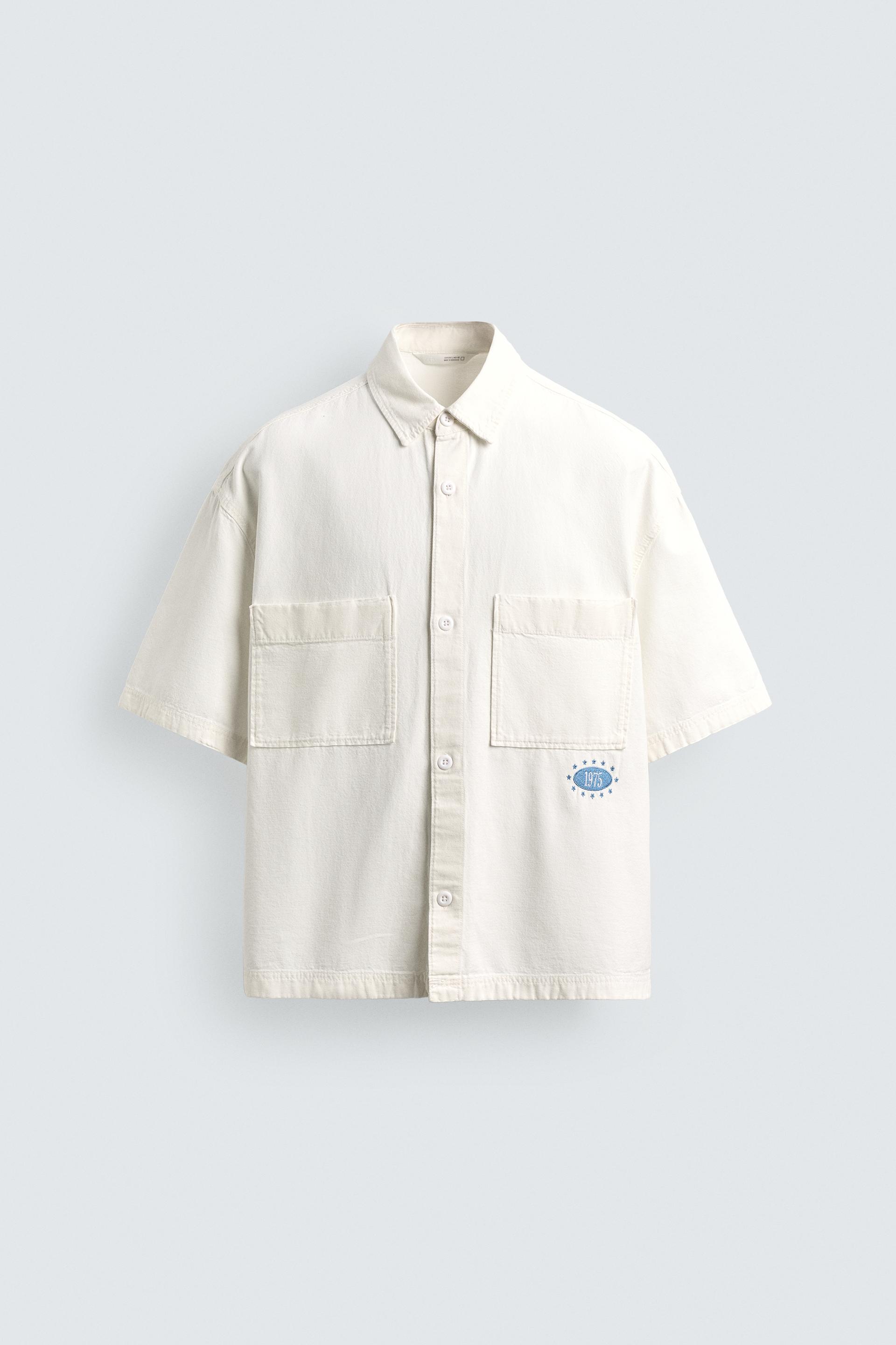 WASHED PRINT RELAXED FIT SHIRT by ZARA