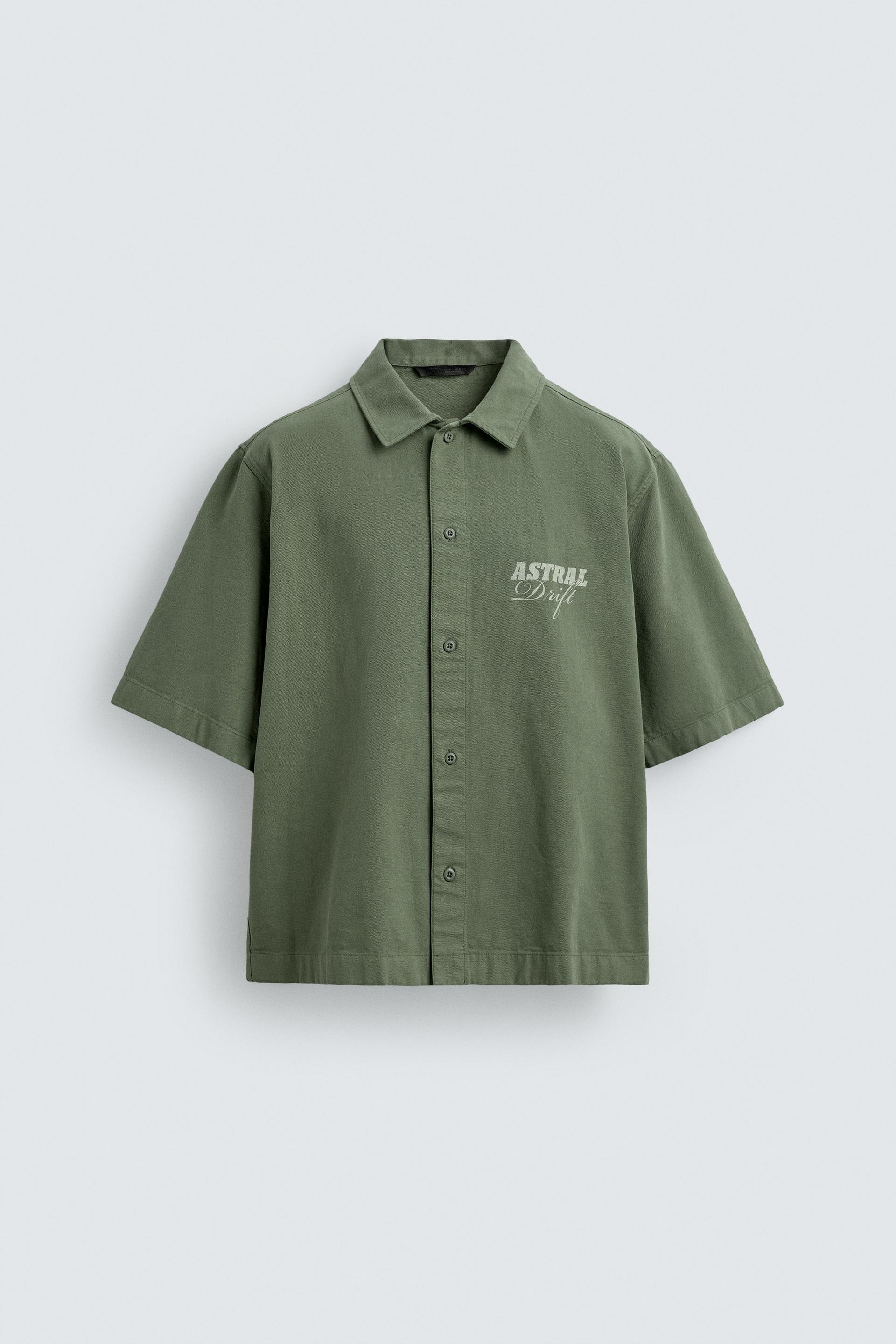 WASHED PRINTED SHIRT by ZARA