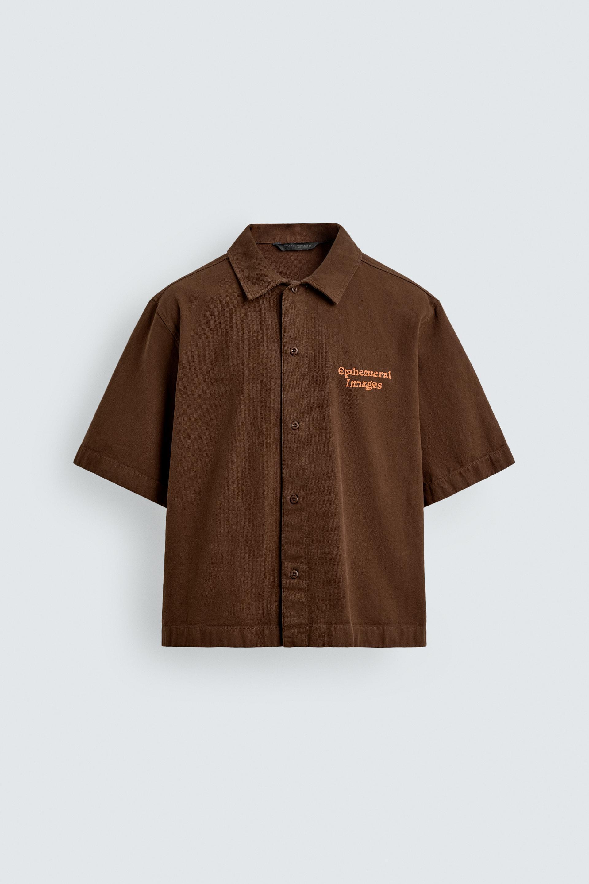 WASHED PRINTED SHIRT by ZARA