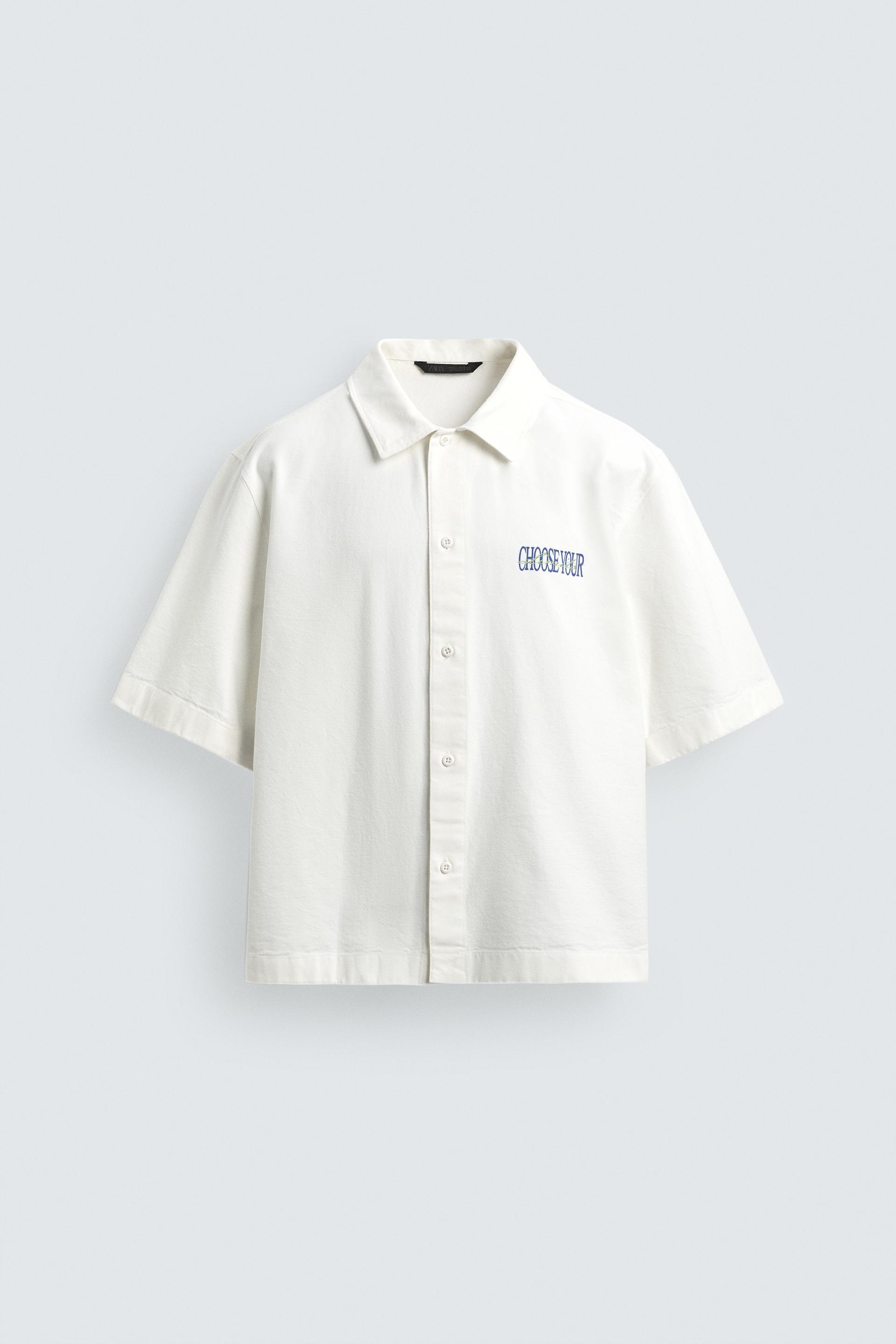WASHED PRINTED SHIRT by ZARA