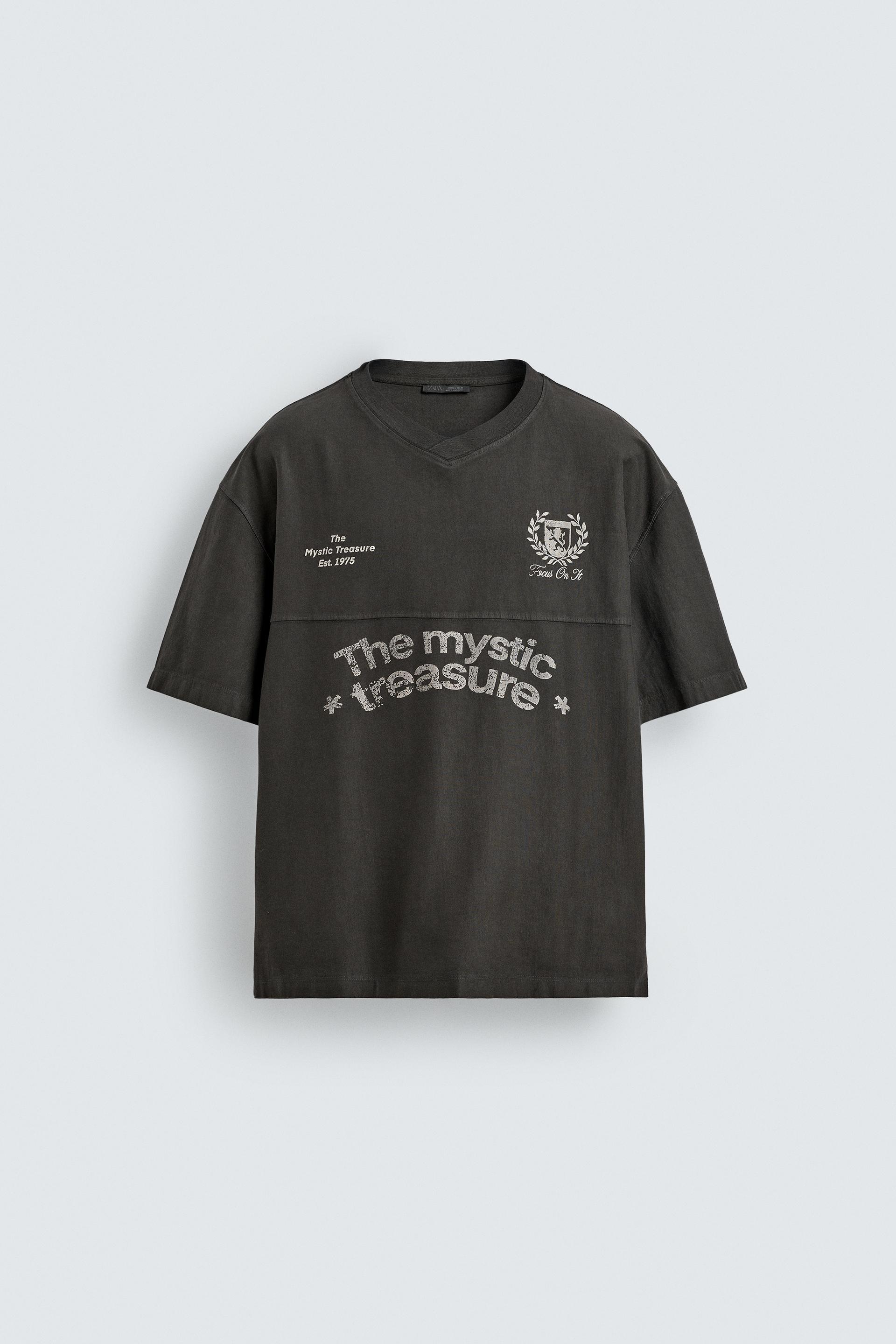 WASHED PRINTED T-SHIRT by ZARA