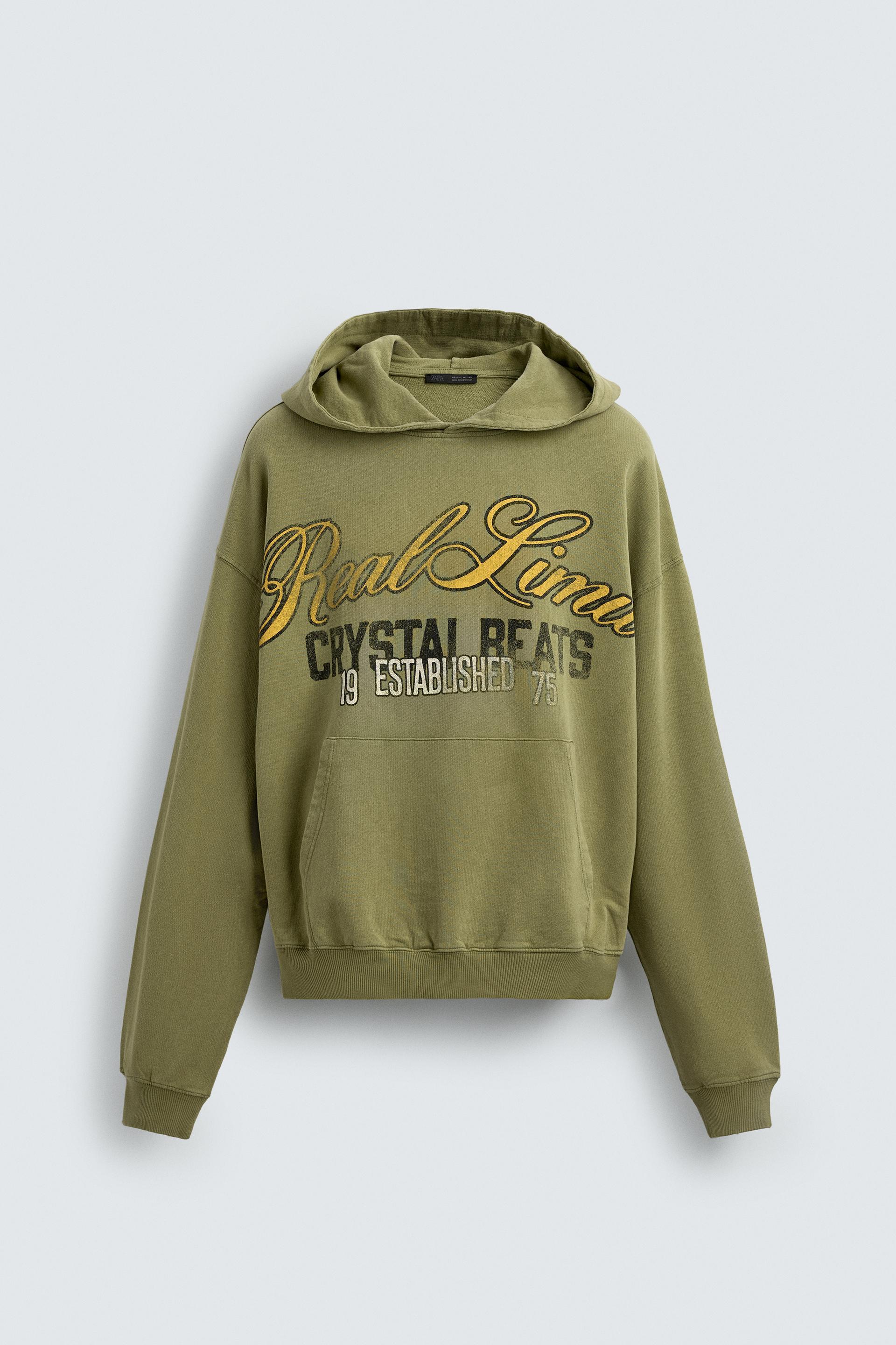 WASHED PRINTED TEXT SWEAT-SHIRT by ZARA