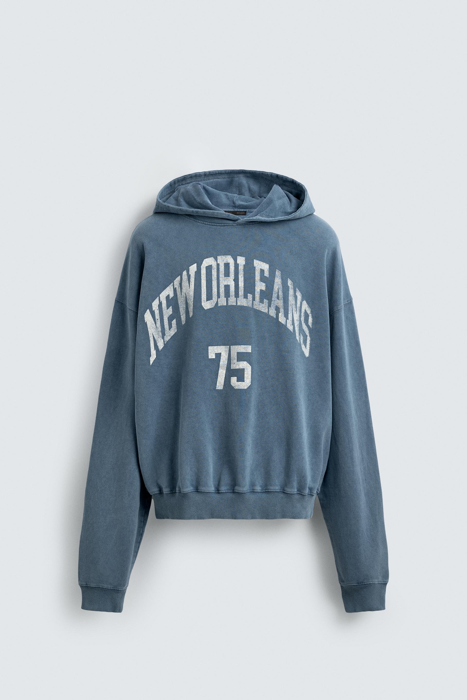 WASHED PRINTED TEXT SWEAT-SHIRT by ZARA