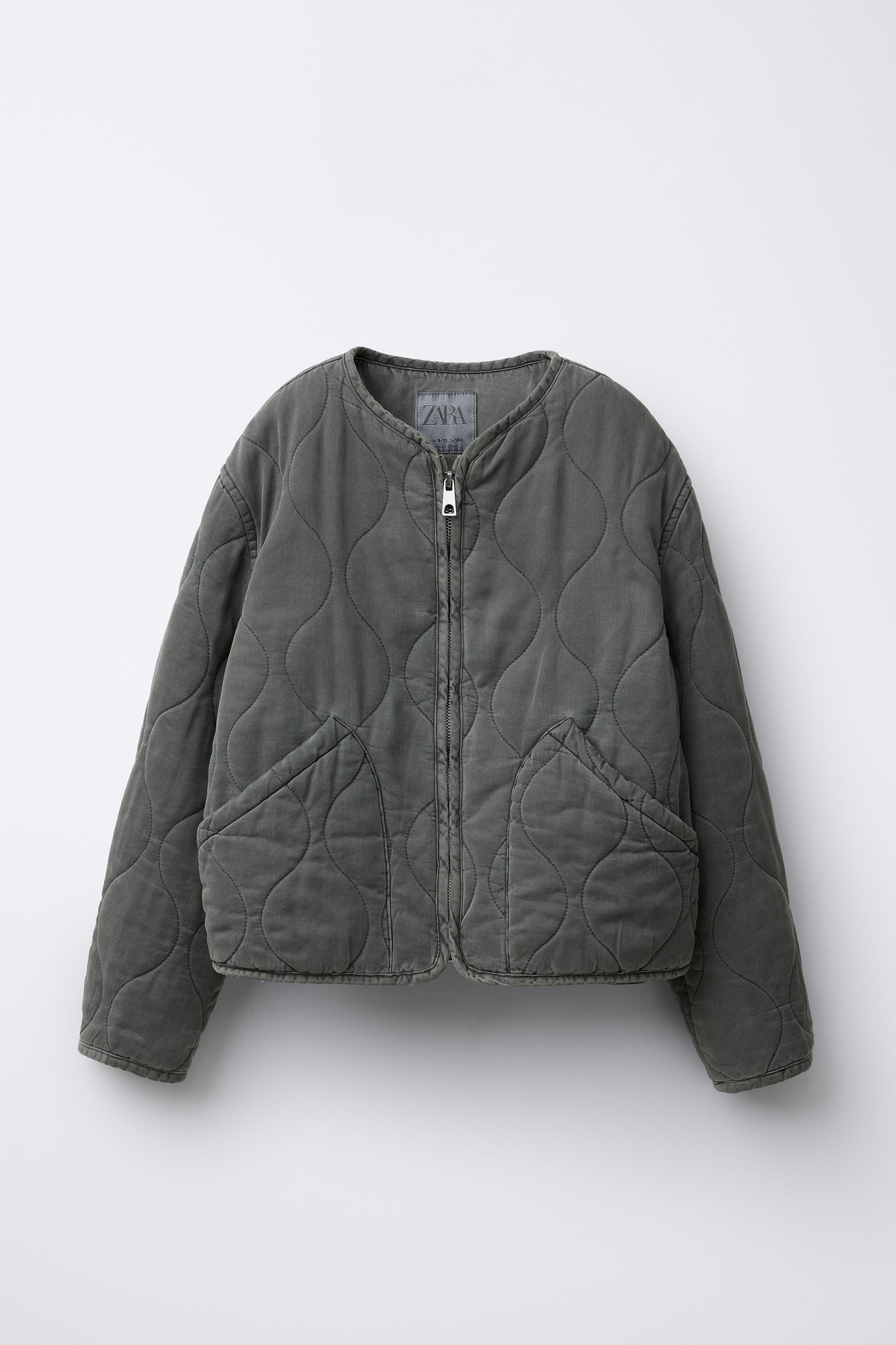 WASHED QUILTED JACKET by ZARA