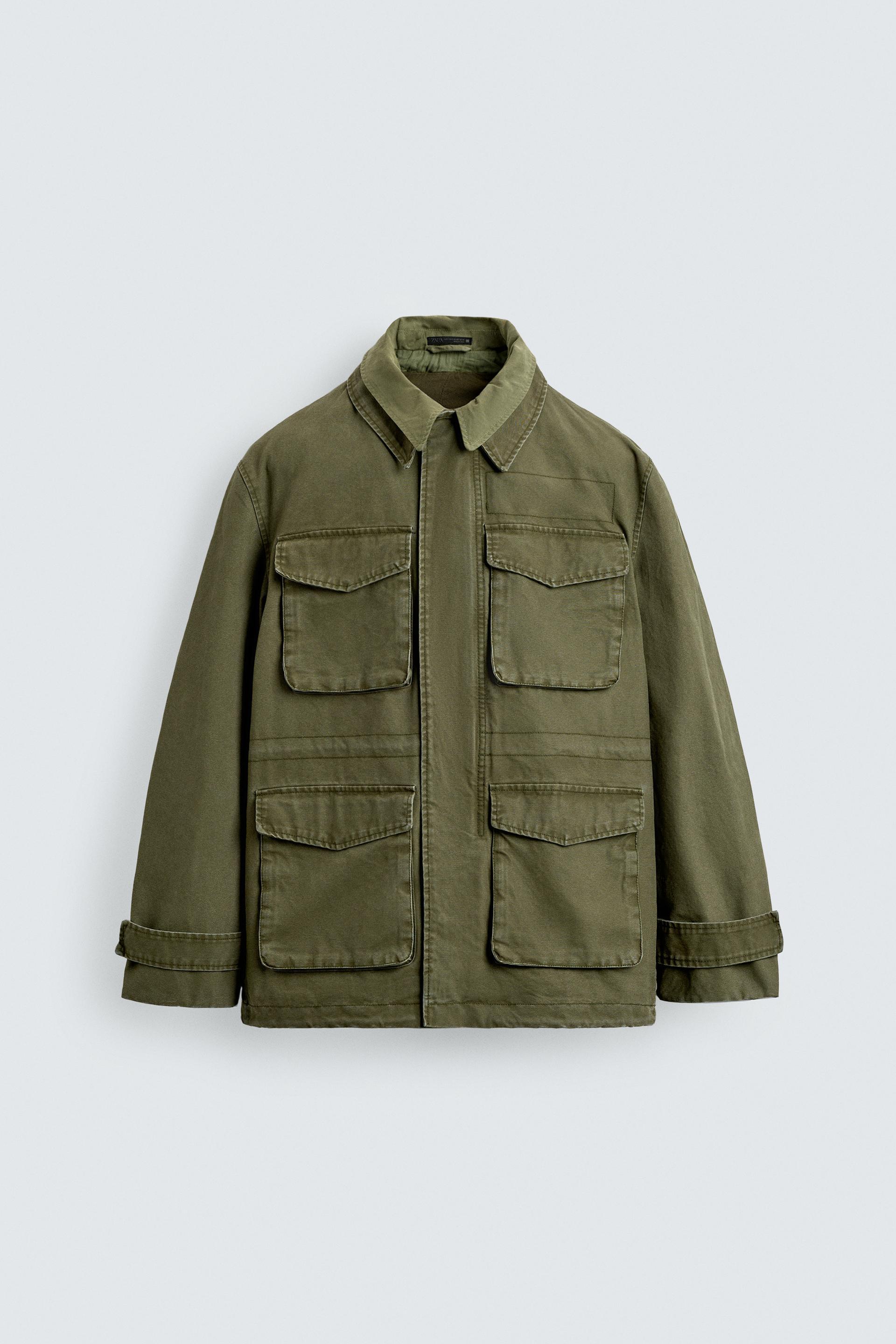 WASHED UTILITY POCKET JACKET by ZARA