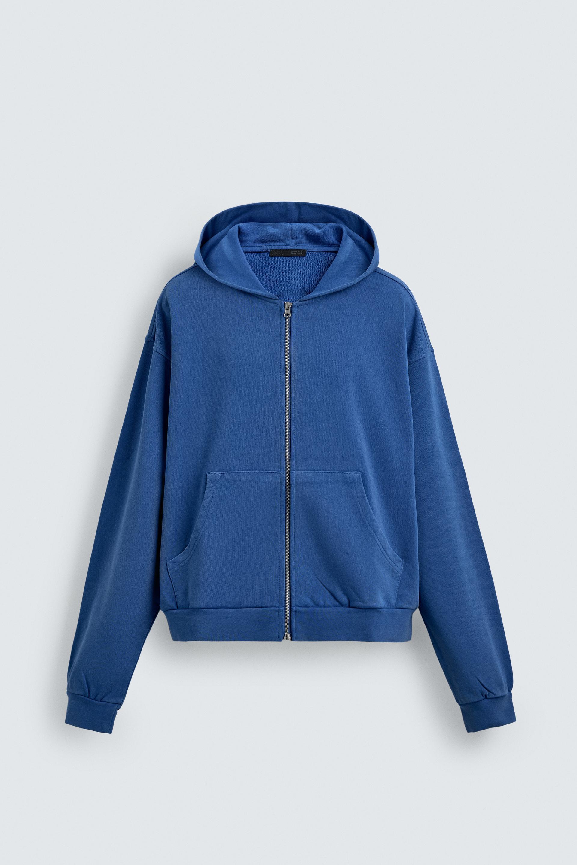 WASHED ZIP HOODIE by ZARA