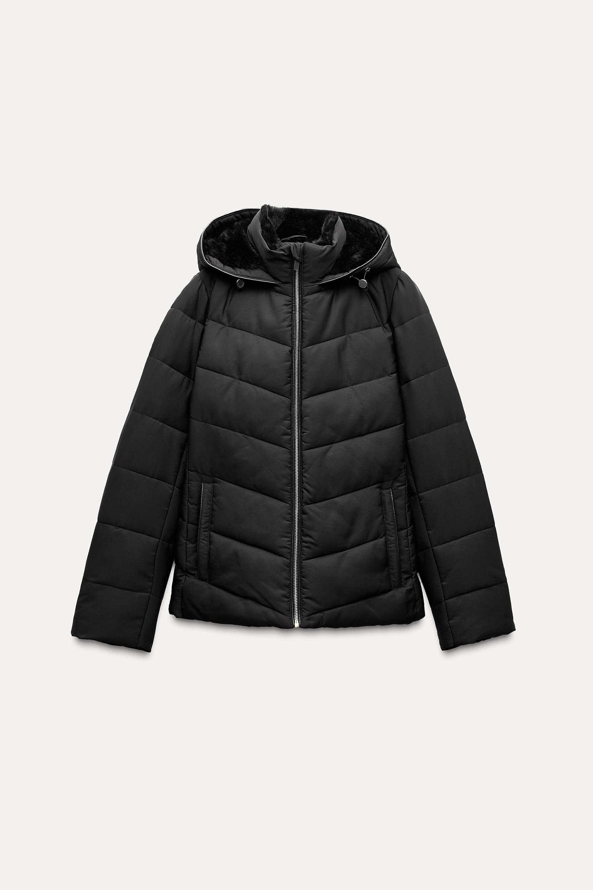 WATER AND WIND PROTECTION FITTED PUFFER ANORAK by ZARA