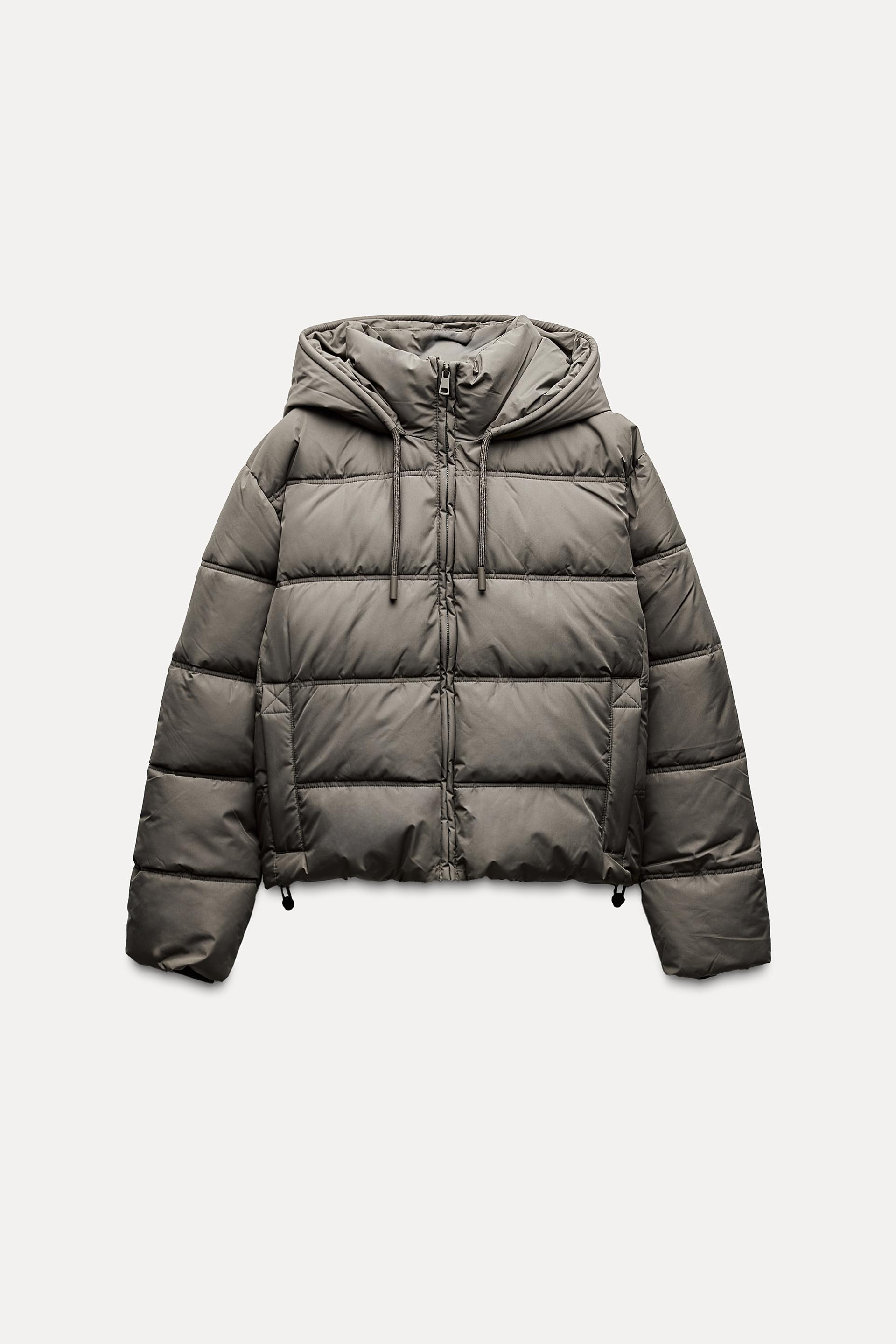 WATER AND WIND PROTECTION SHORT QUILTED ANORAK by ZARA