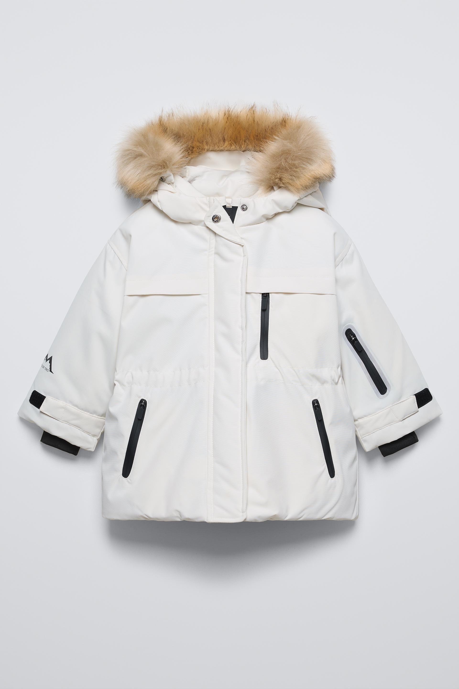 WATER REPELLENT AND WINDPROOF FAUX FUR HOOD SNOW JACKET SKI COLLECTION by ZARA