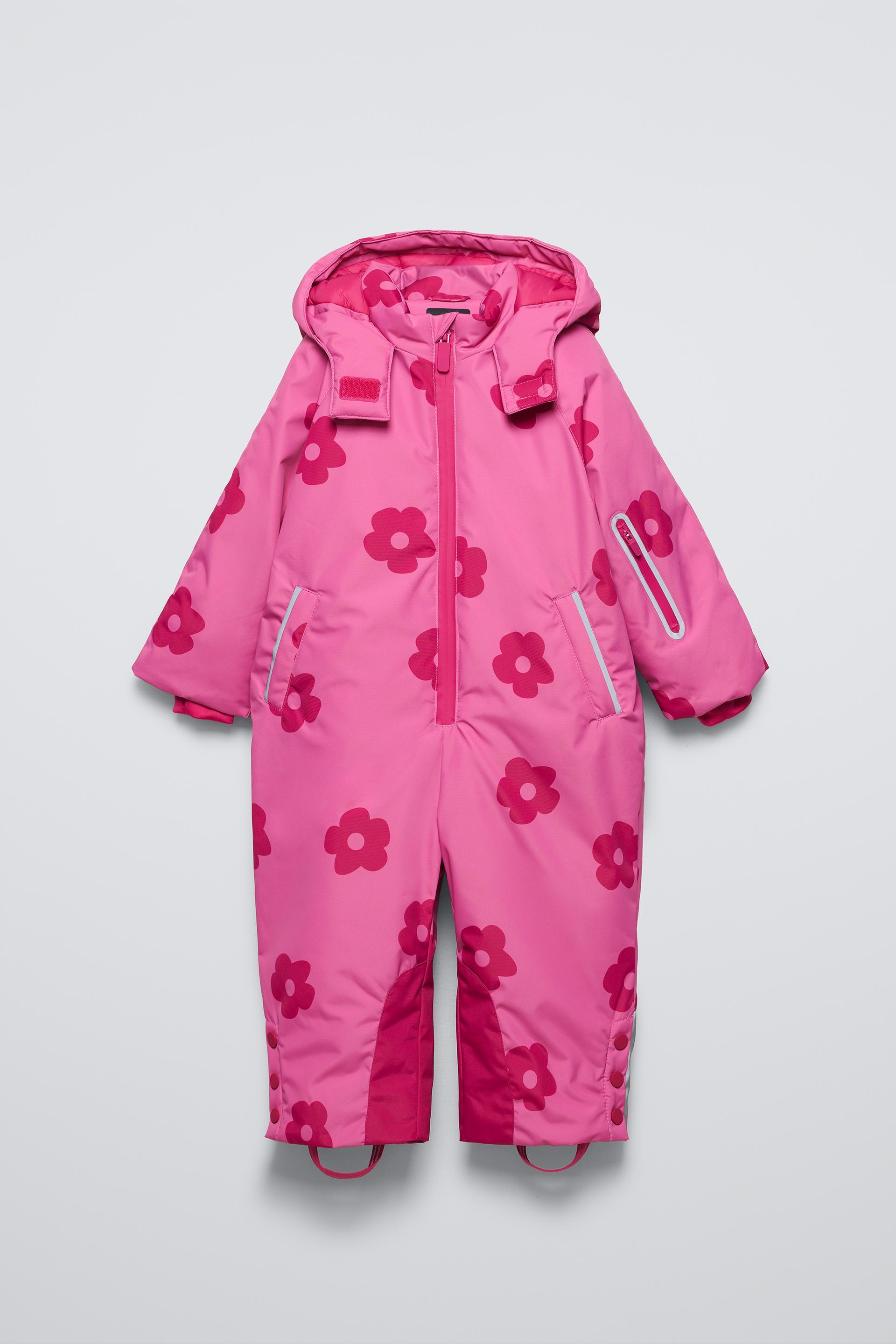 WATER REPELLENT AND WINDPROOF FLORAL HOODED SNOW SUIT SKI COLLECTION by ZARA WATER REPELLENT AND WINDPROOF FLORAL HOODED SNOW SUIT SKI COLLECTION by ZARA