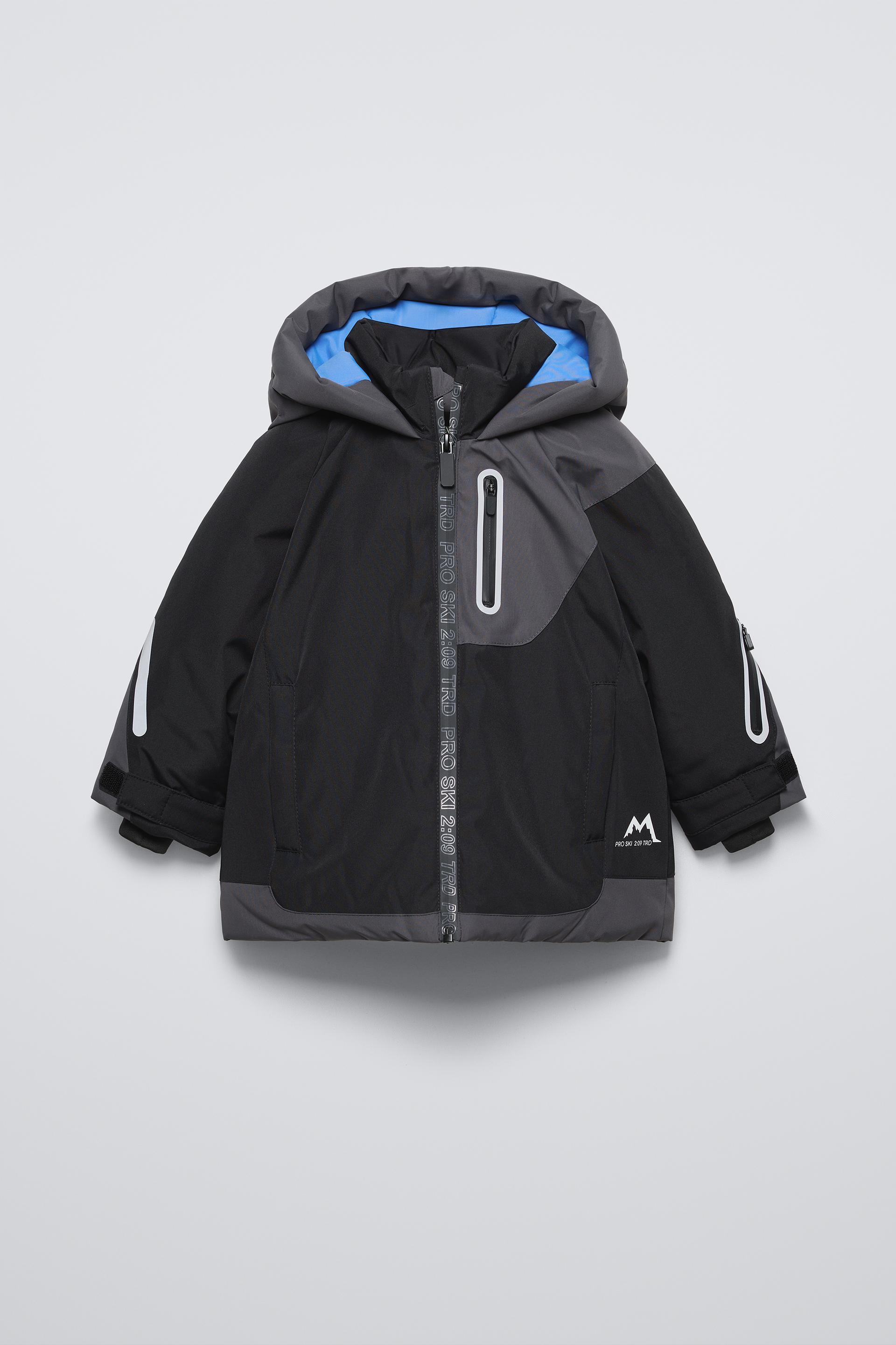 WATER REPELLENT AND WINDPROOF HOODED SNOW JACKET SKI COLLECTION by ZARA