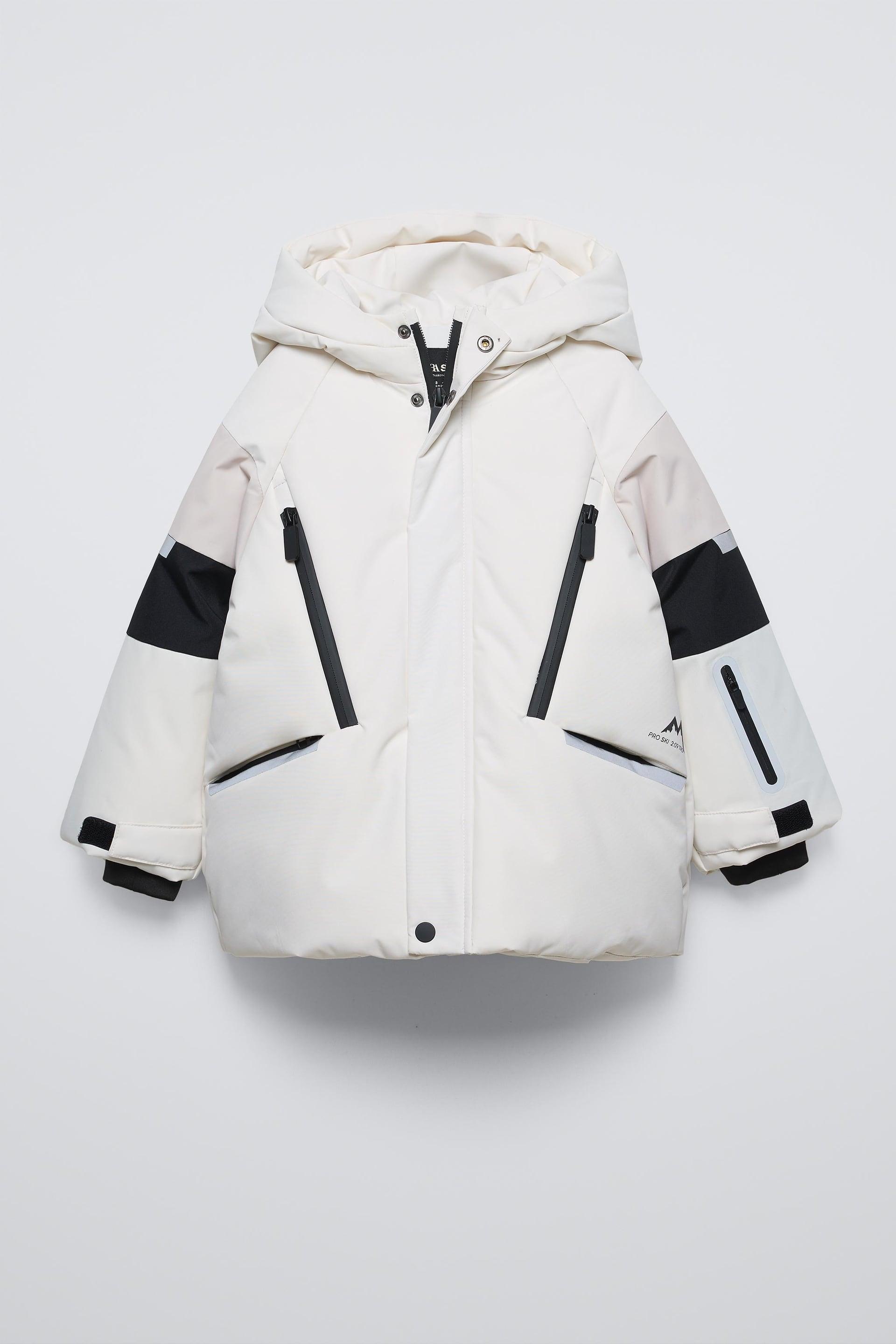 WATER REPELLENT AND WINDPROOF HOODED SNOW JACKET SKI COLLECTION by ZARA