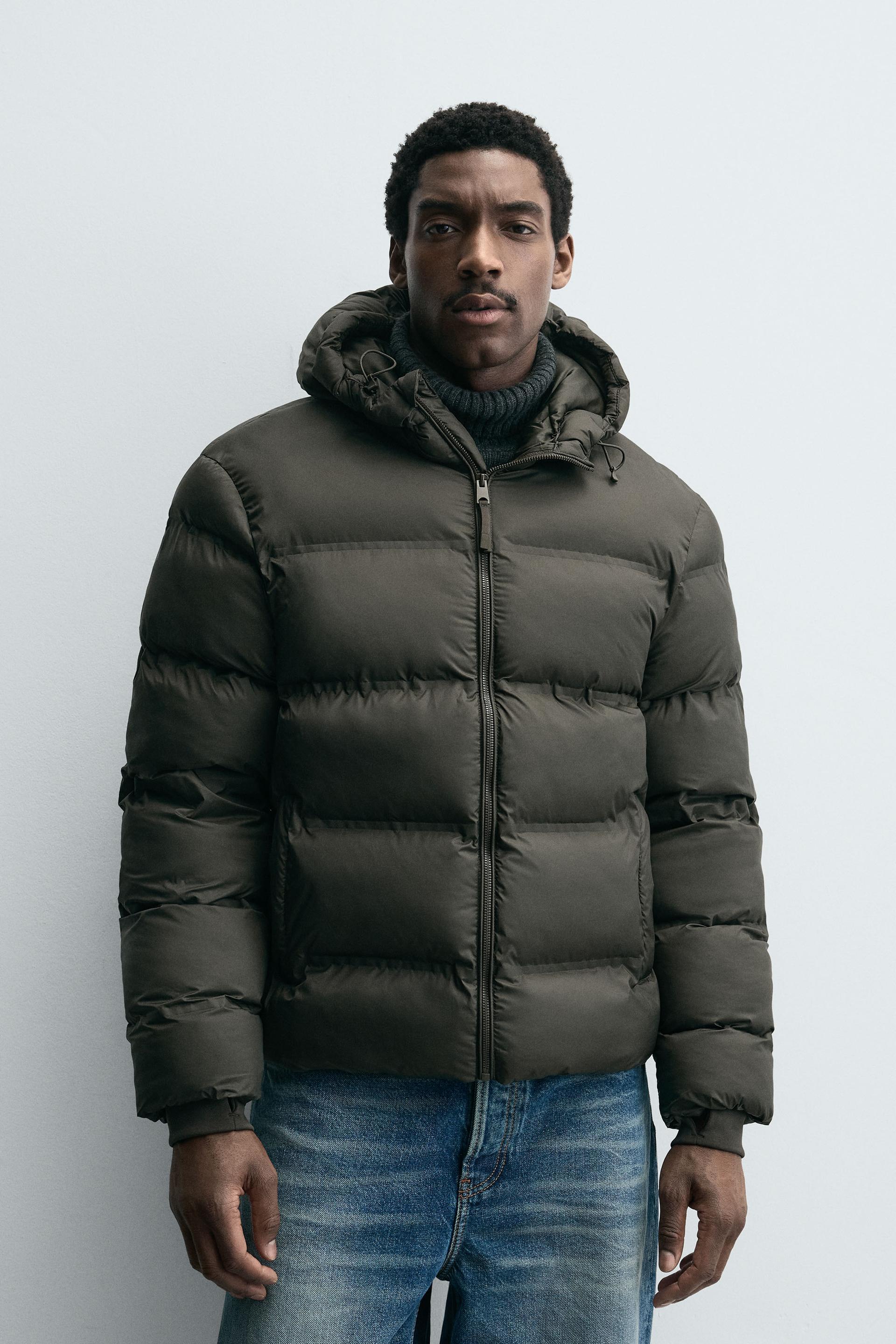 WATER REPELLENT HOODIE PUFFER JACKET by ZARA