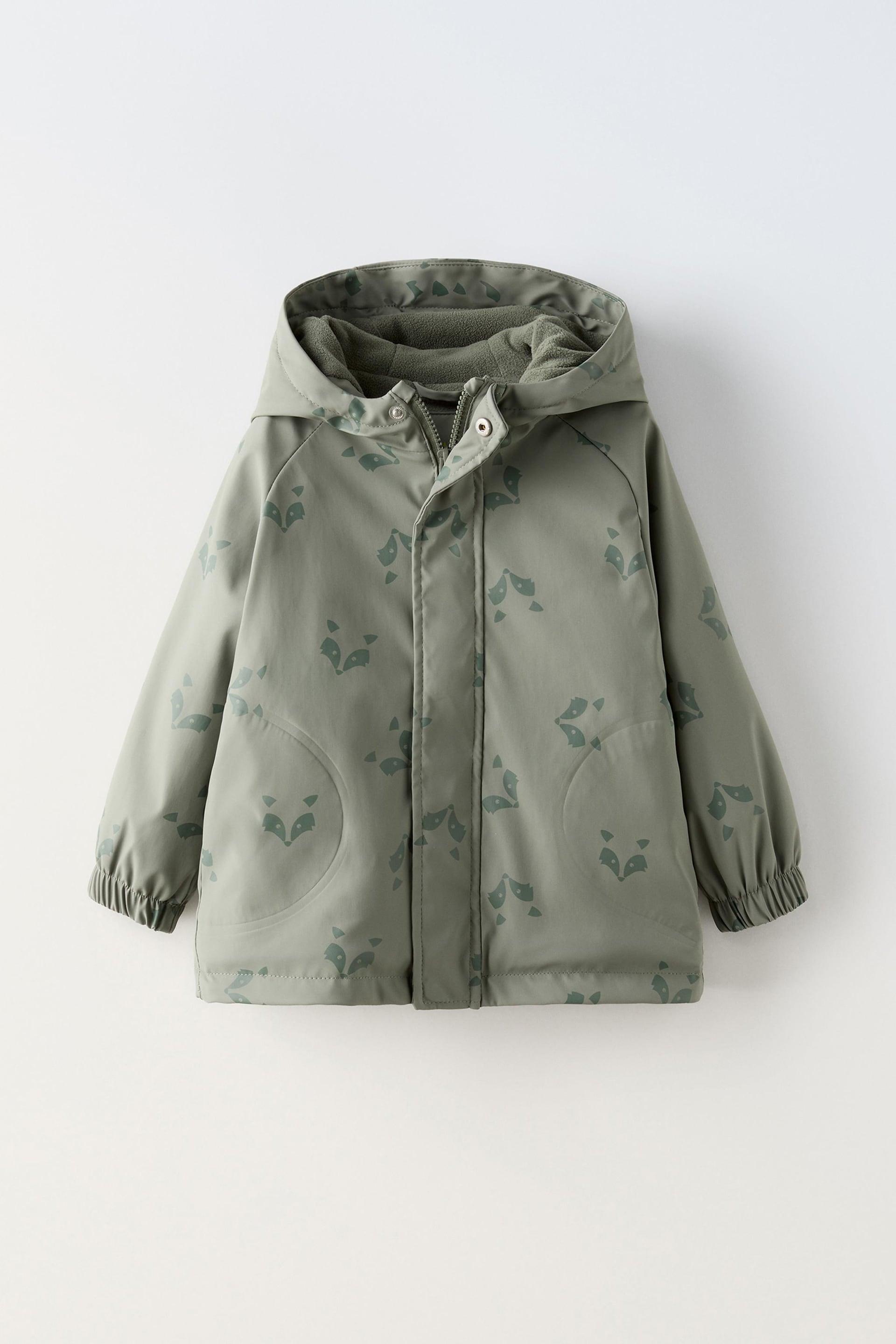 WATER REPELLENT LINED MOON RAINCOAT by ZARA