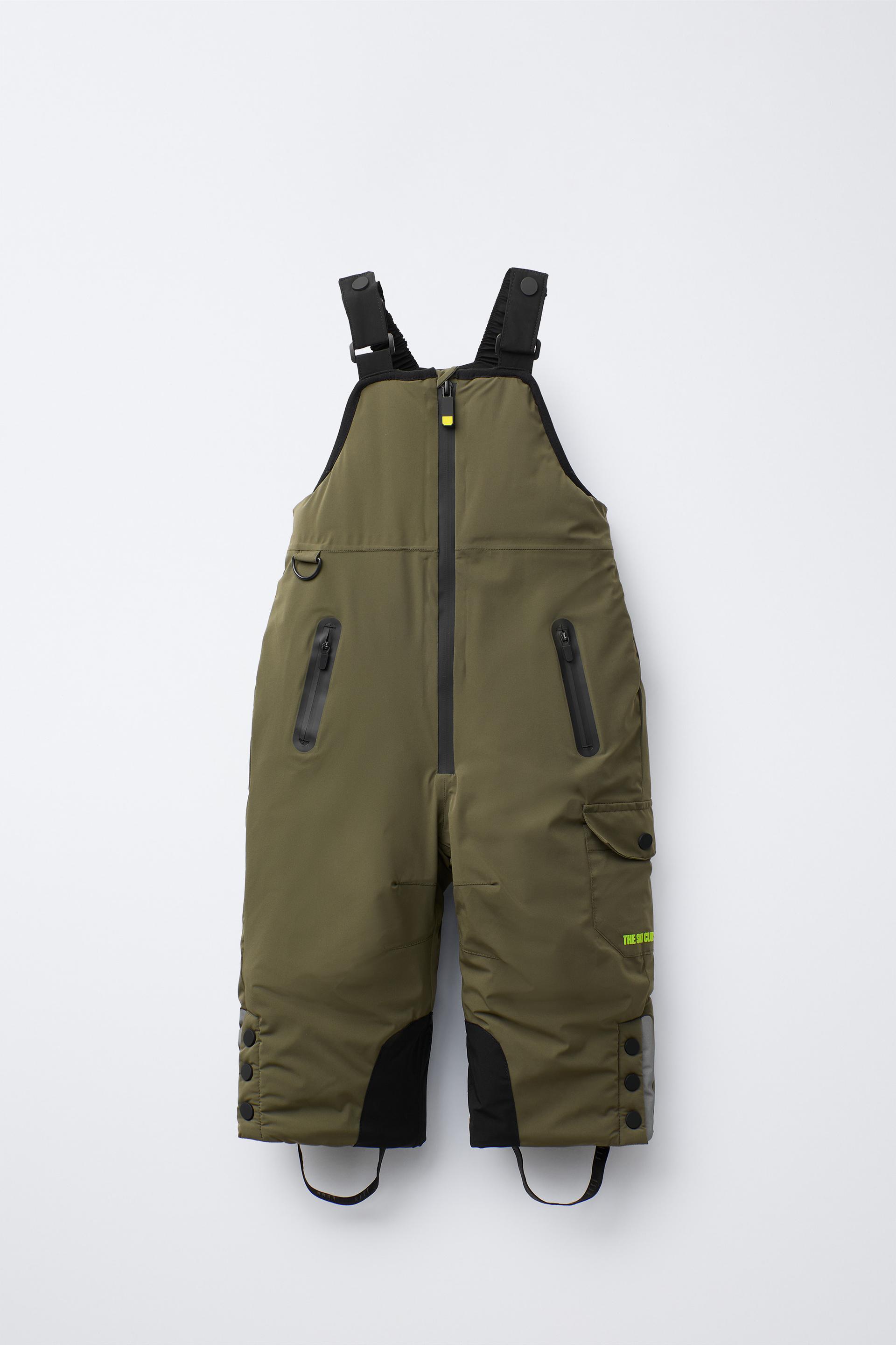 WATERPROOF AND WINDPROOF BIB OVERALLS WITH POCKETS RECCO® SYSTEM SKI COLLECTION by ZARA