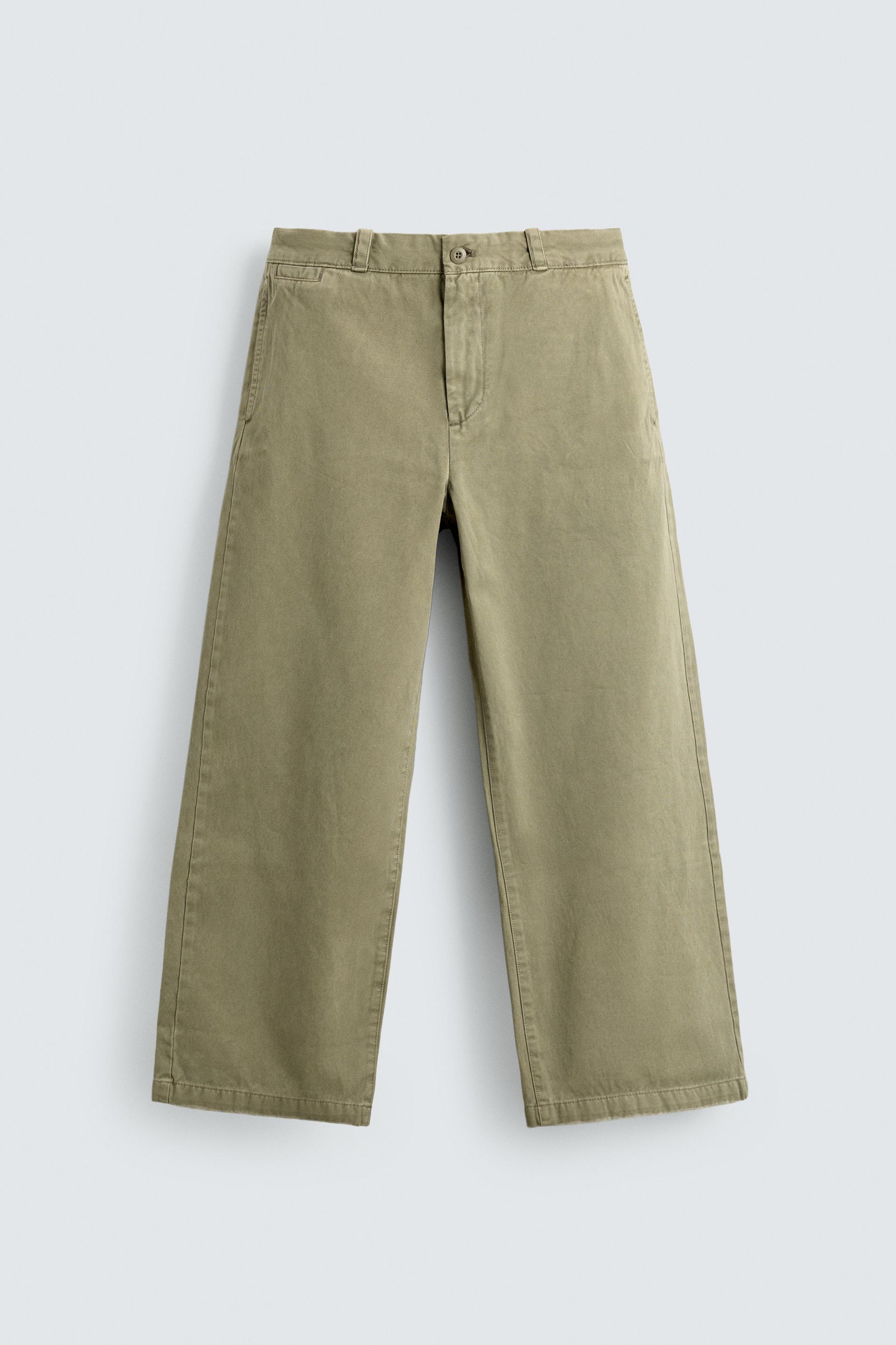 WIDE FIT CHINO PANTS by ZARA
