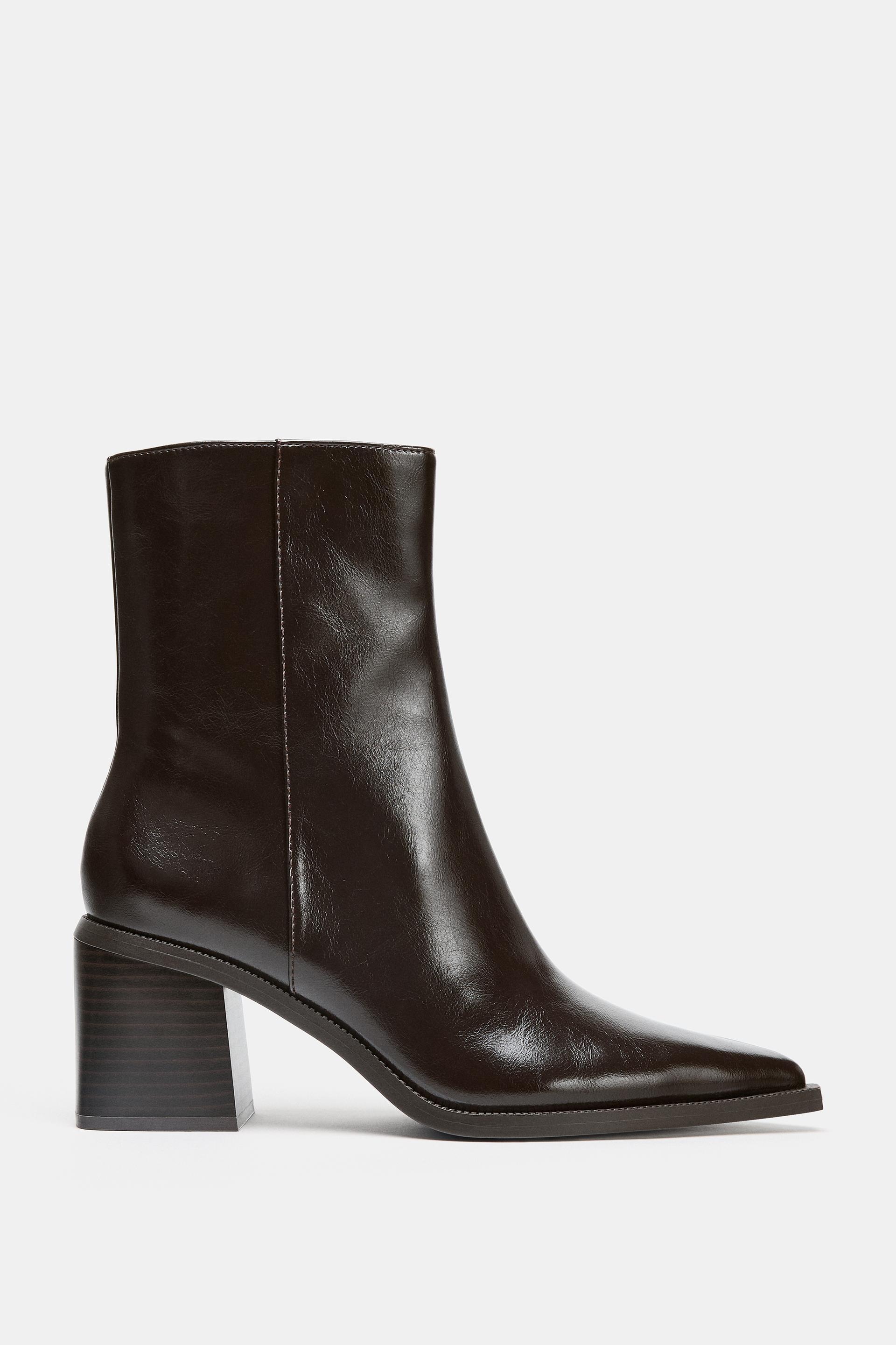 WIDE HEEL ANKLE BOOTS by ZARA