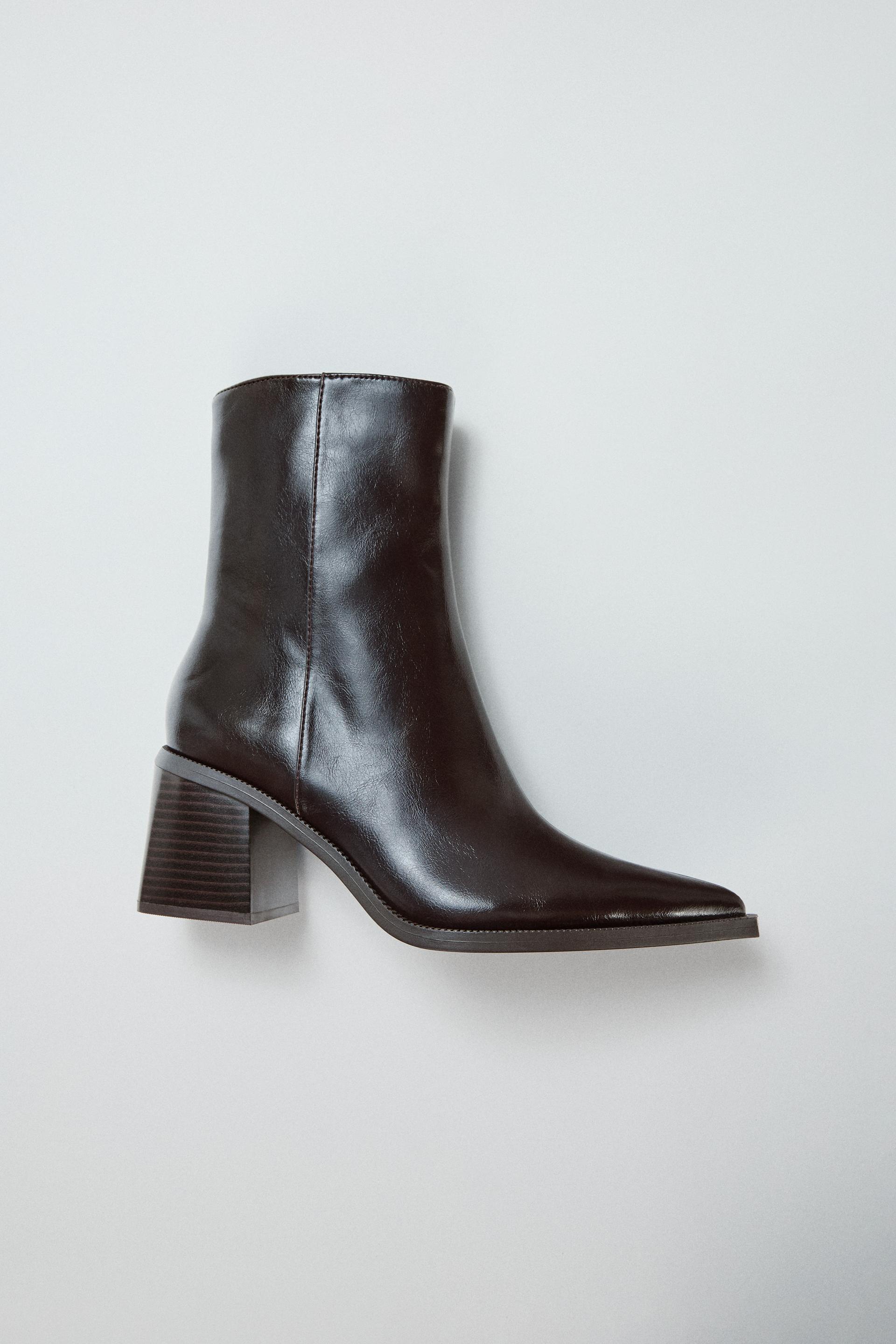 WIDE HEEL ANKLE BOOTS by ZARA