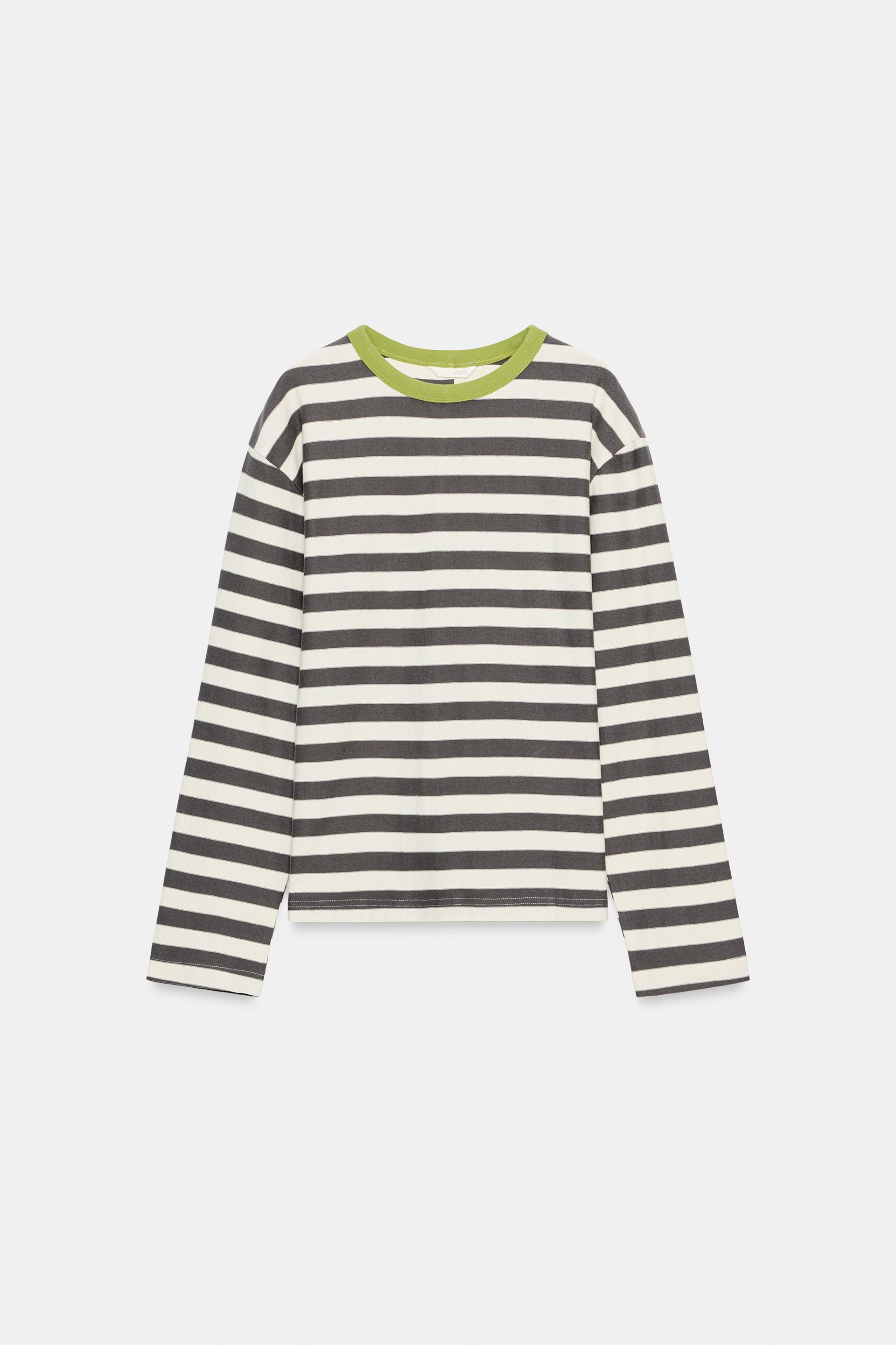 WIDE STRIPE T-SHIRT by ZARA