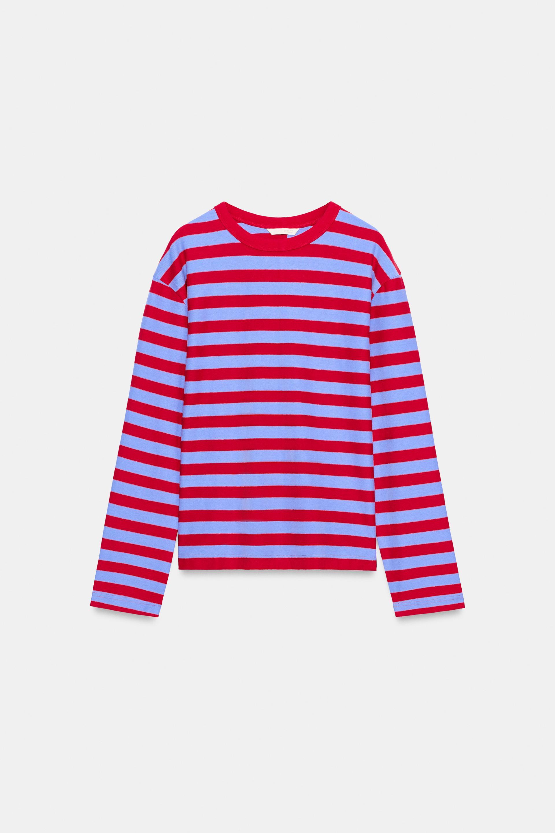 WIDE STRIPED T-SHIRT by ZARA