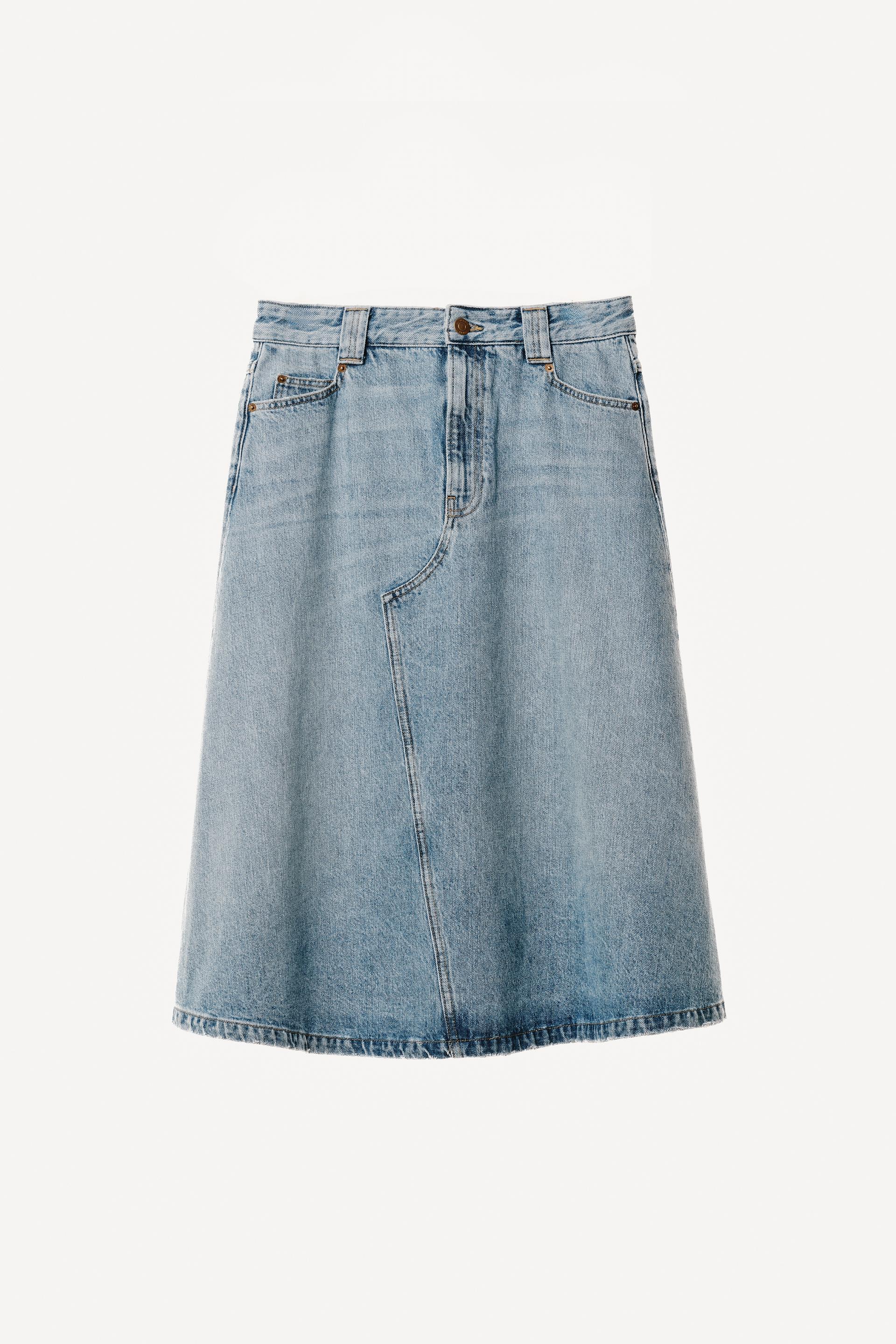 WILLY CHAVARRIA X ZARA DENIM MIDI SKIRT by ZARA
