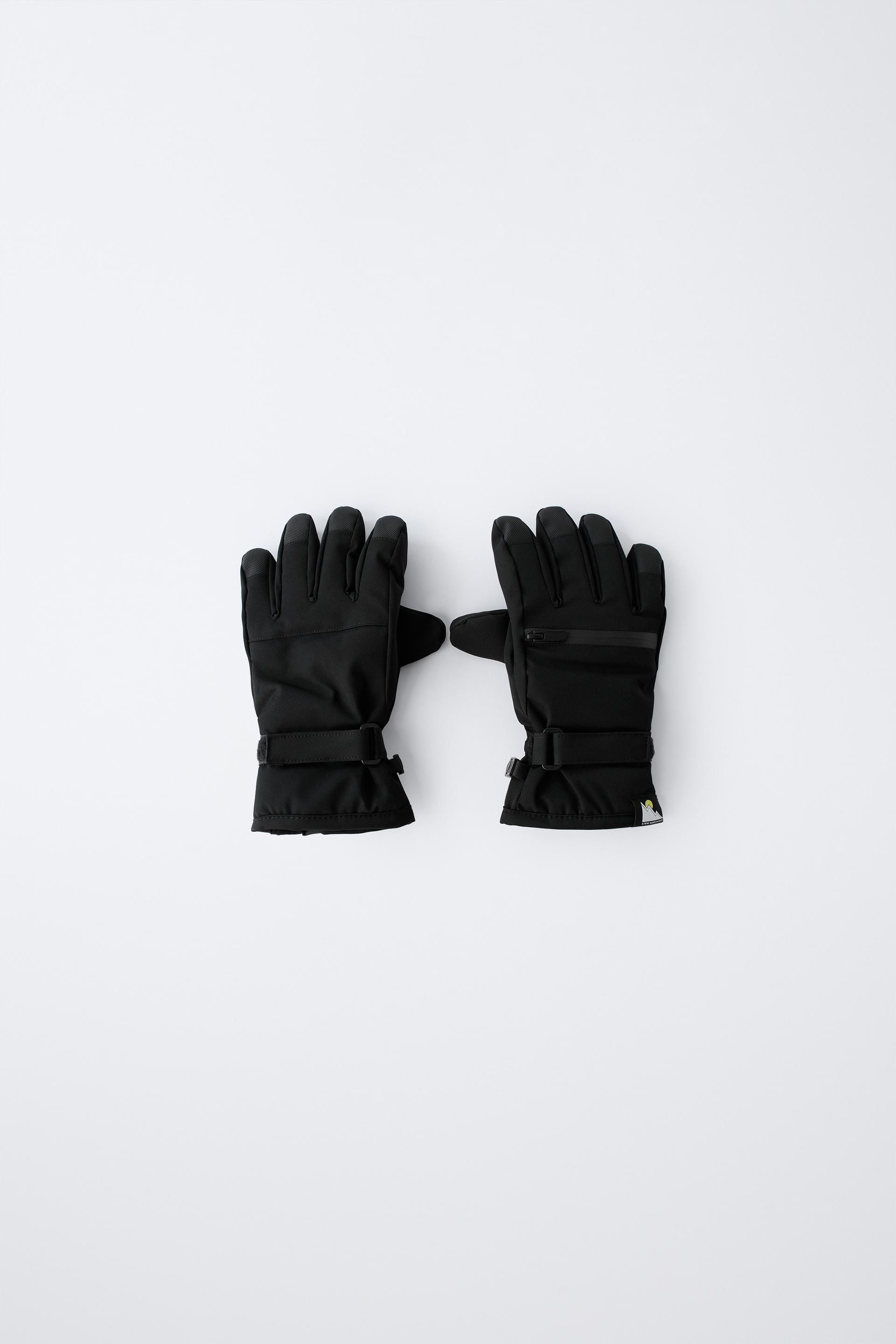 WINDPROOF SKI COLLECTION GLOVES by ZARA