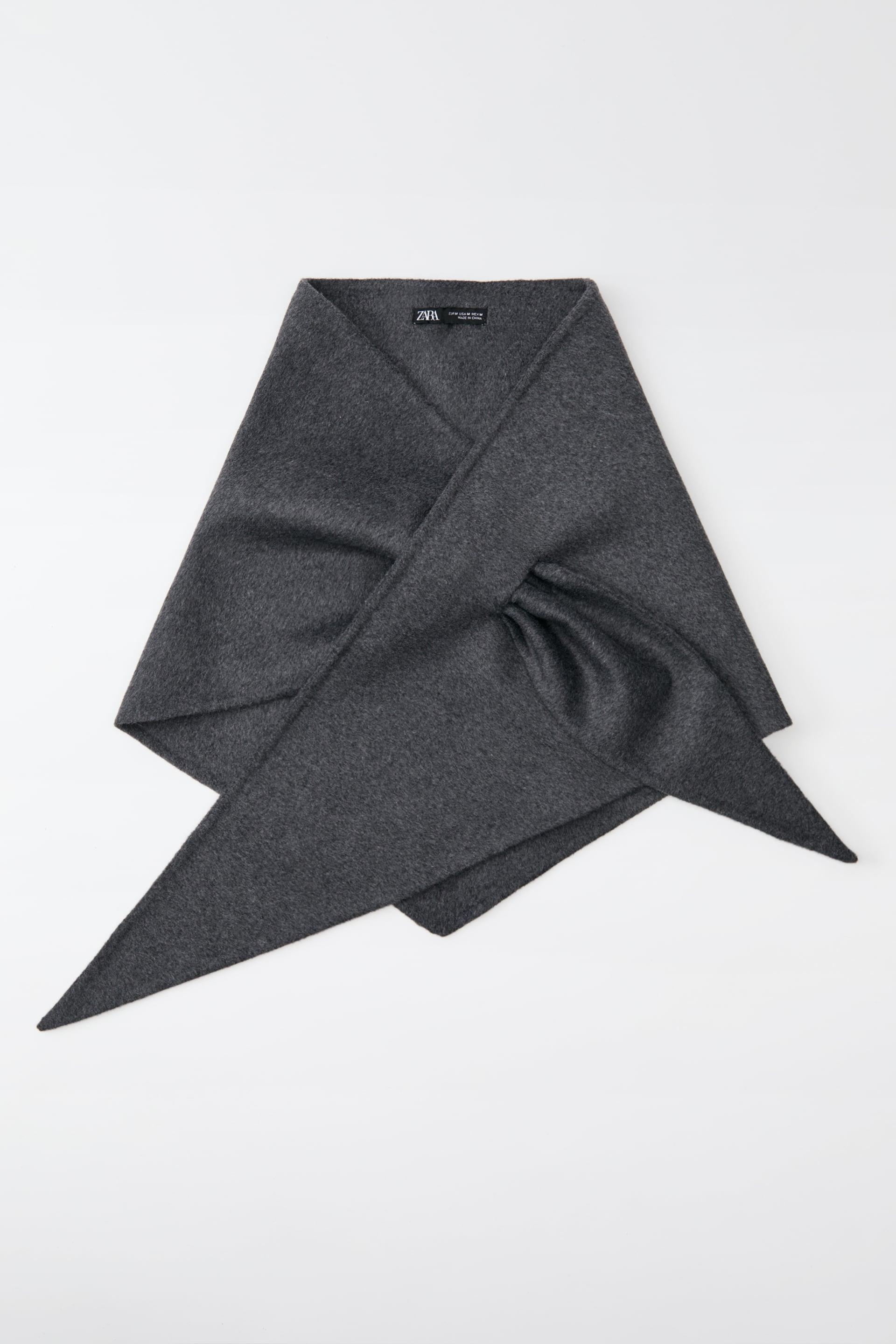 WOOL BLEND BANDANA SCARF by ZARA