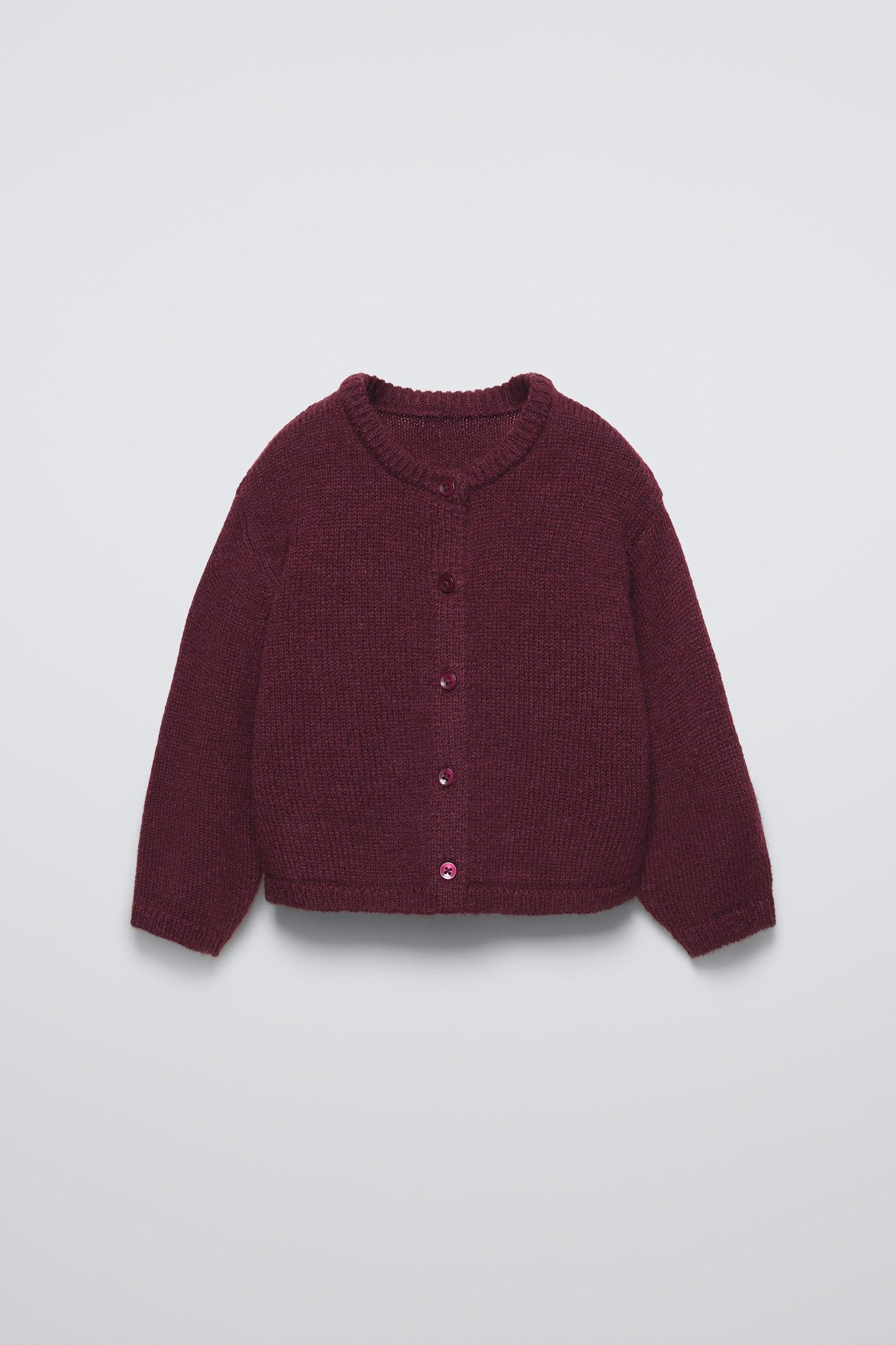 WOOL BLEND KNIT CARDIGAN by ZARA