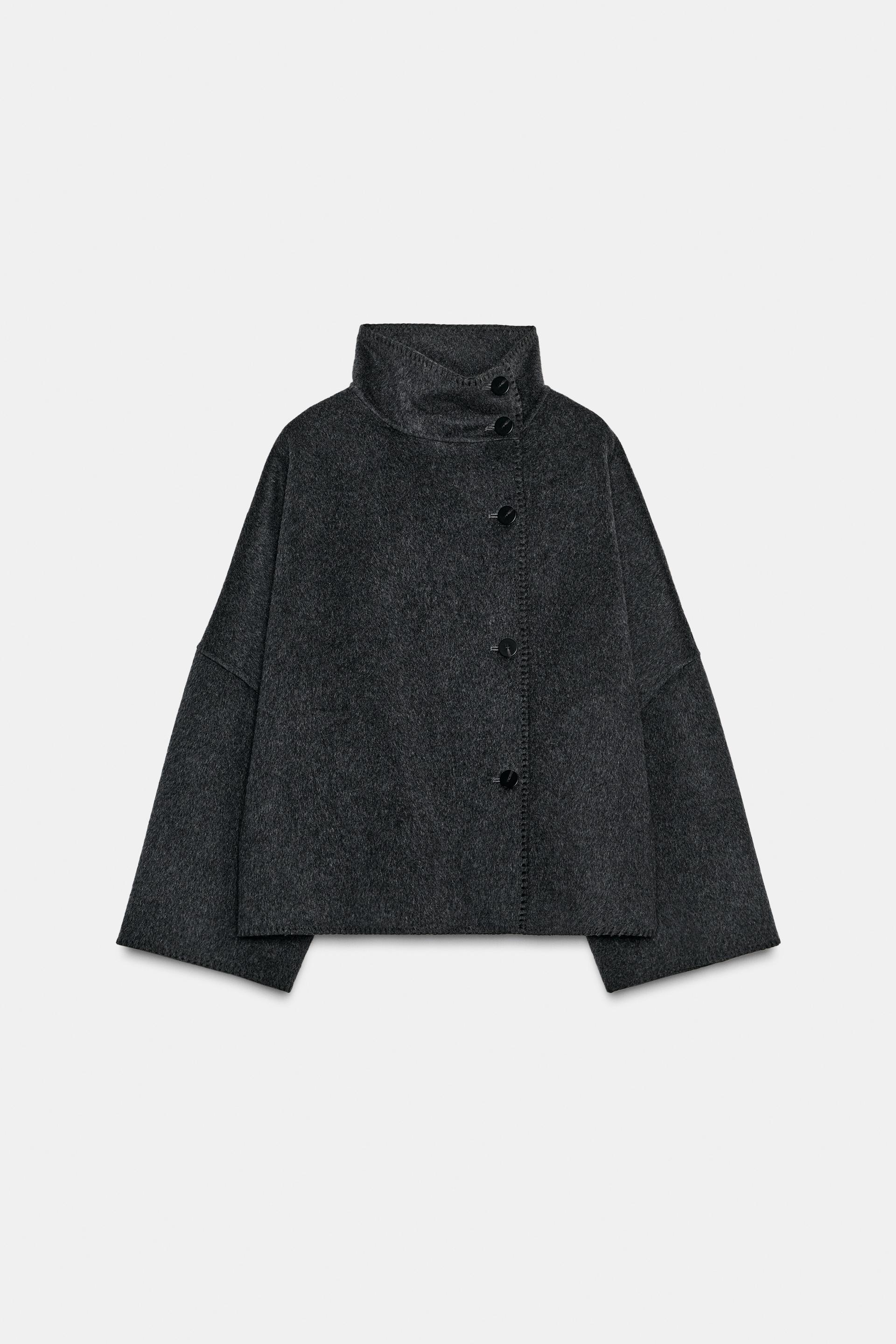 WOOL BLEND SHORT COAT ZW COLLECTION by ZARA