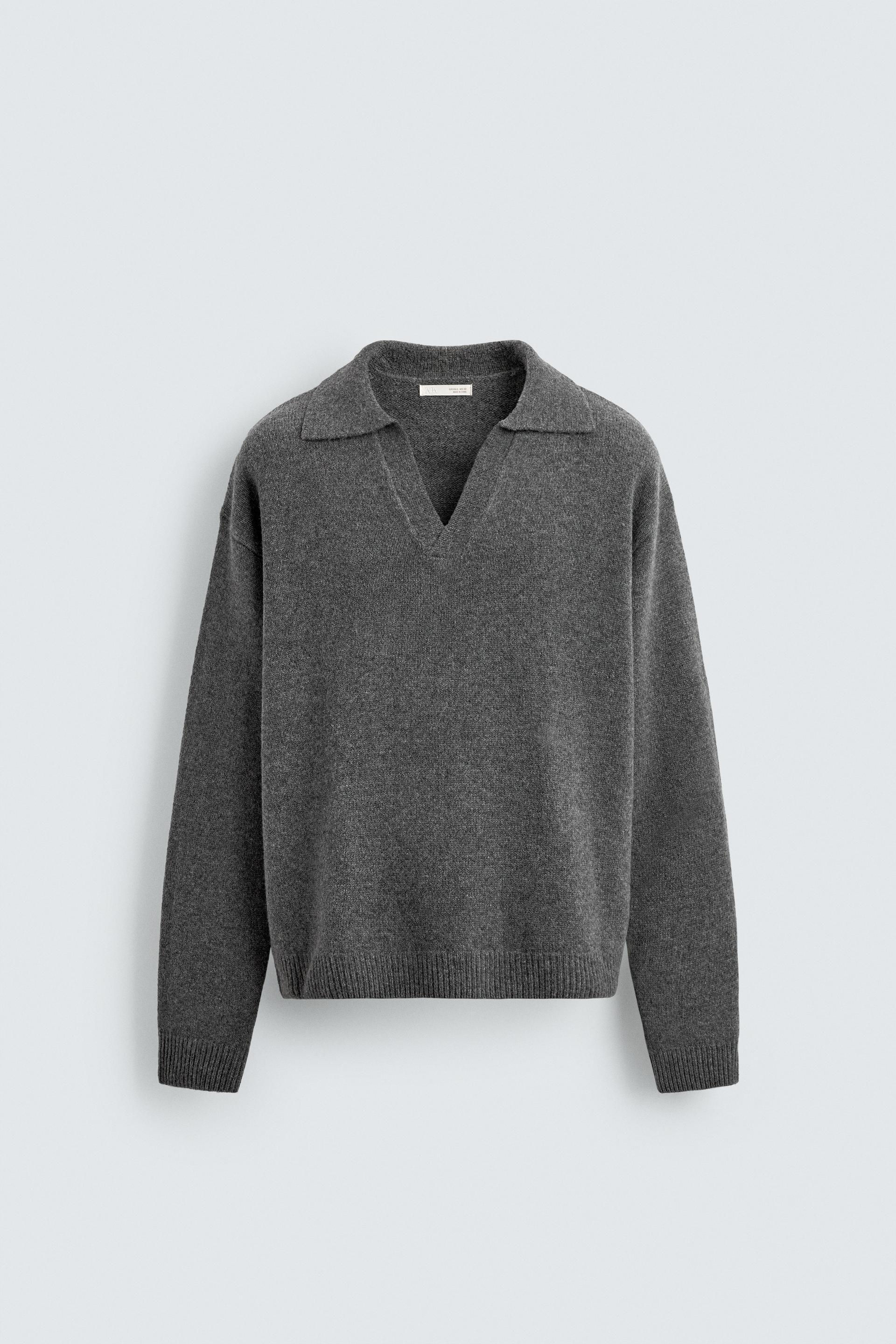 WOOL - CASHMERE KNIT POLO SHIRT by ZARA