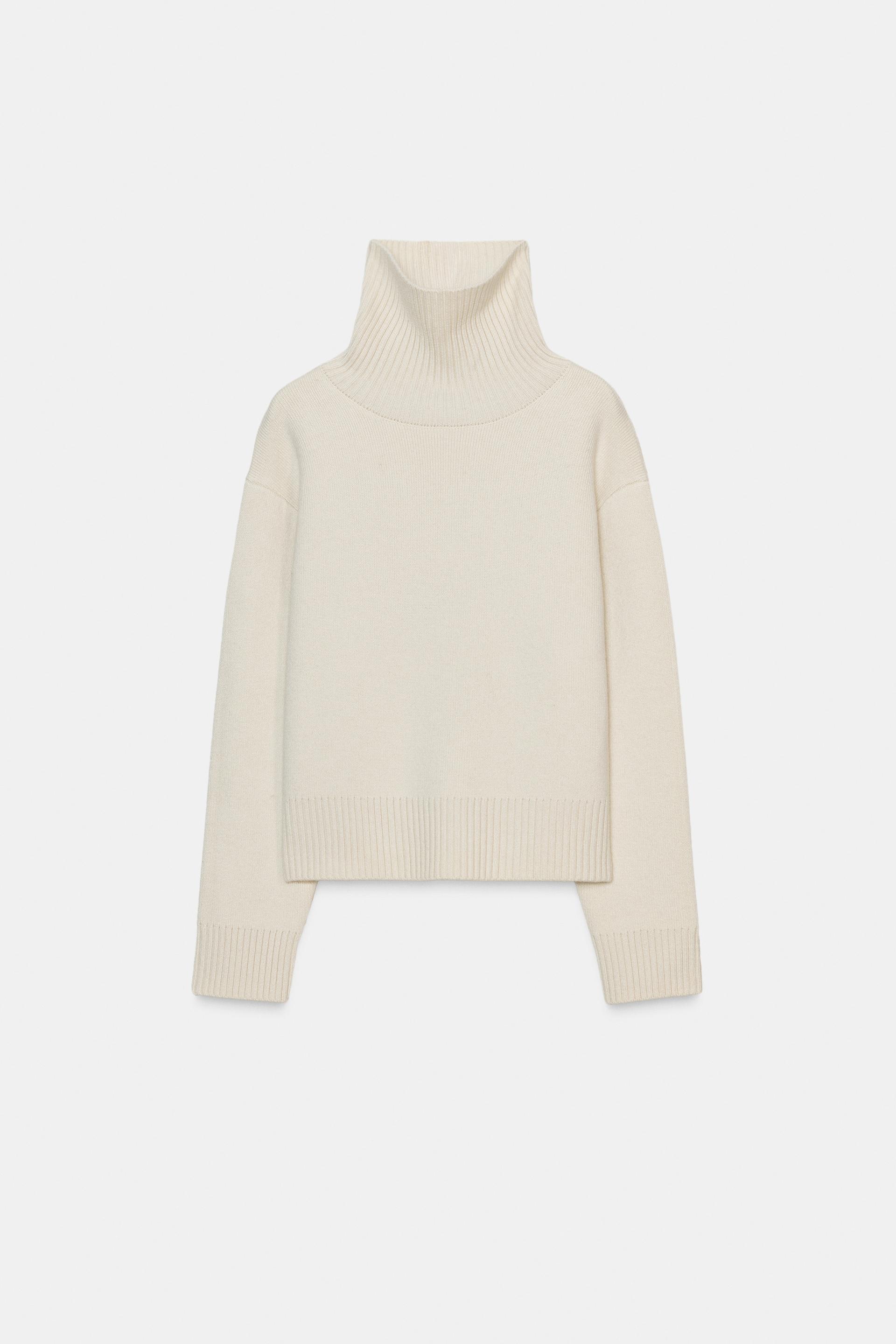 WOOL HIGH COLLAR JUMPER by ZARA