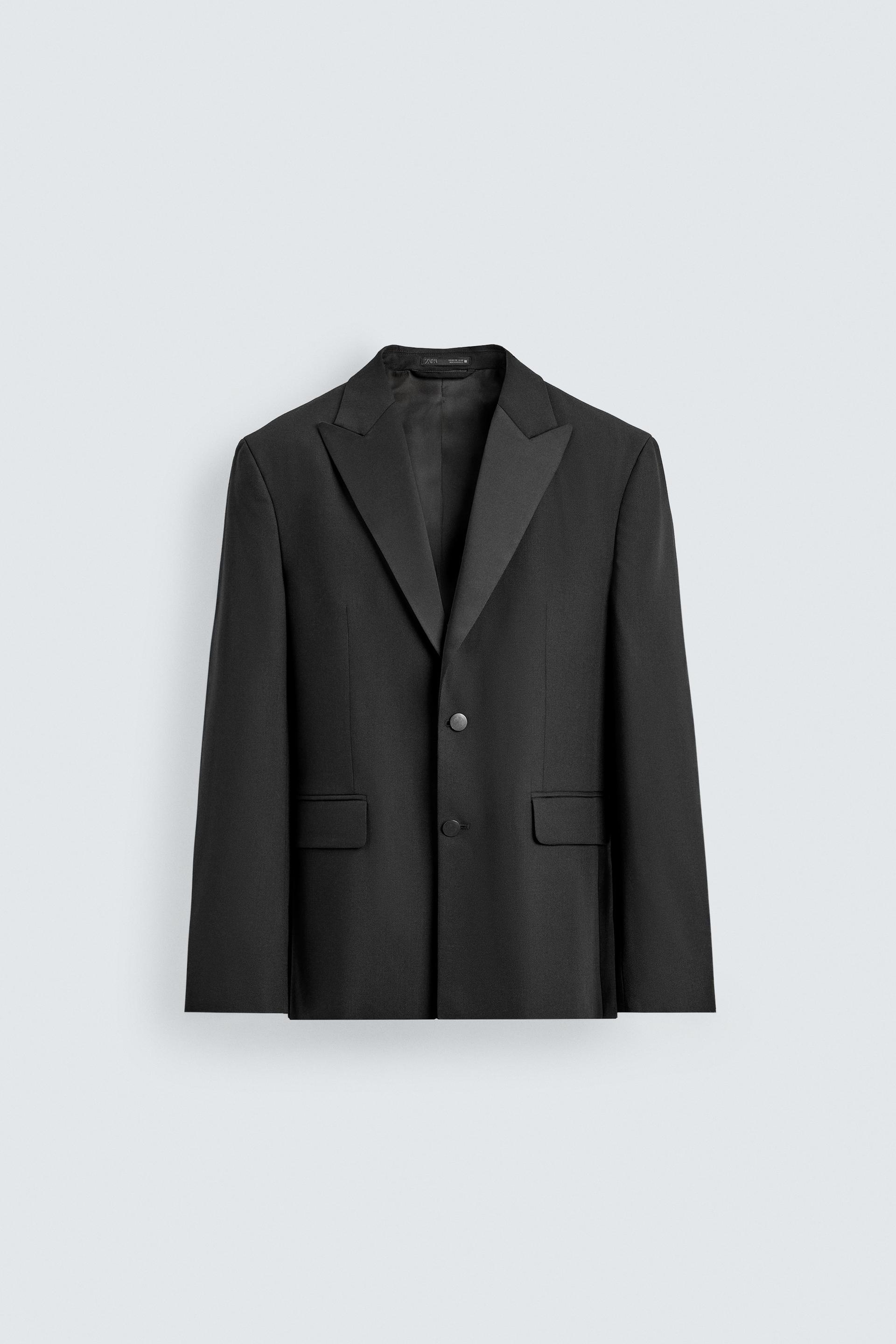 WOOL TUXEDO BLAZER by ZARA