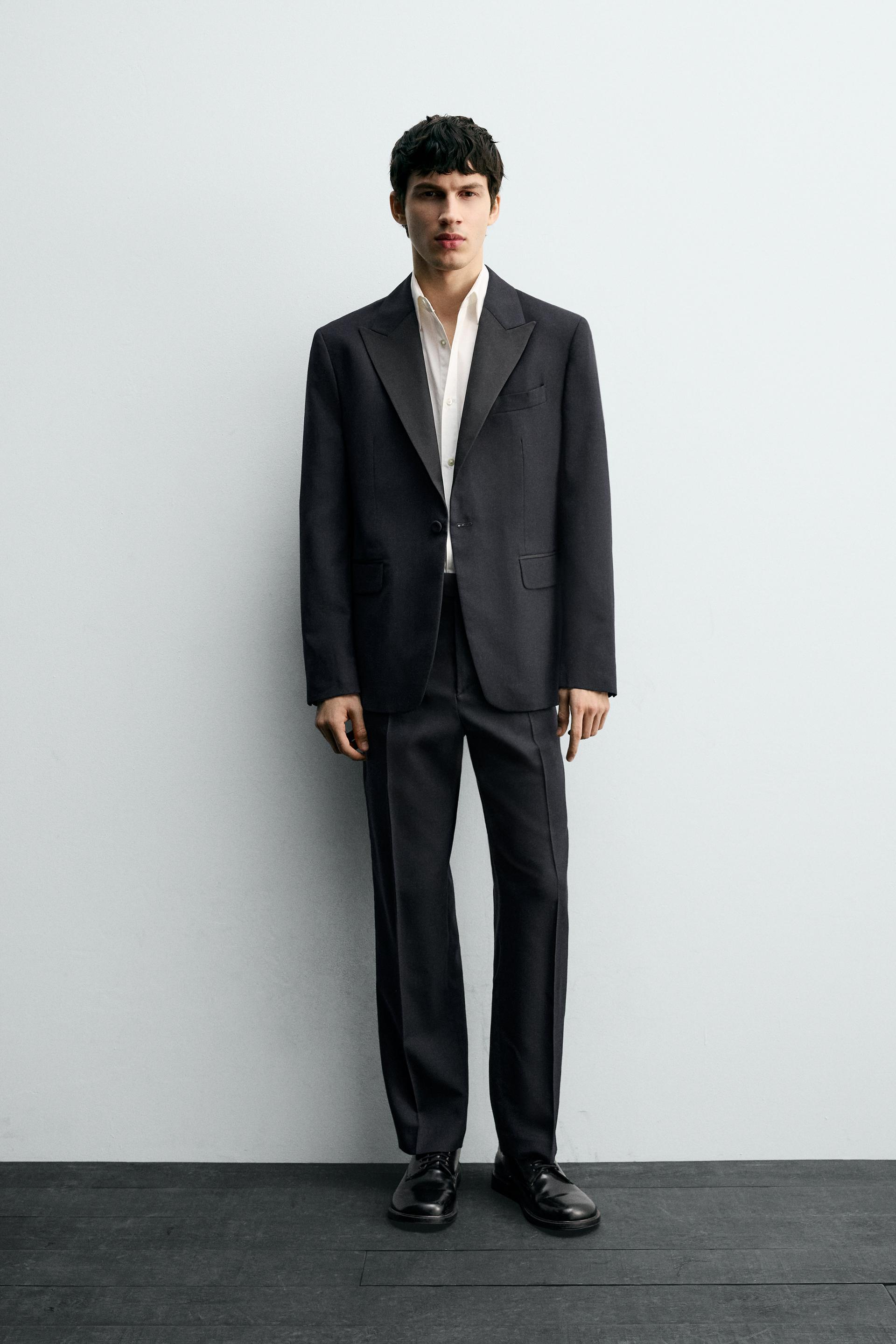 WOOL TUXEDO SUIT by ZARA