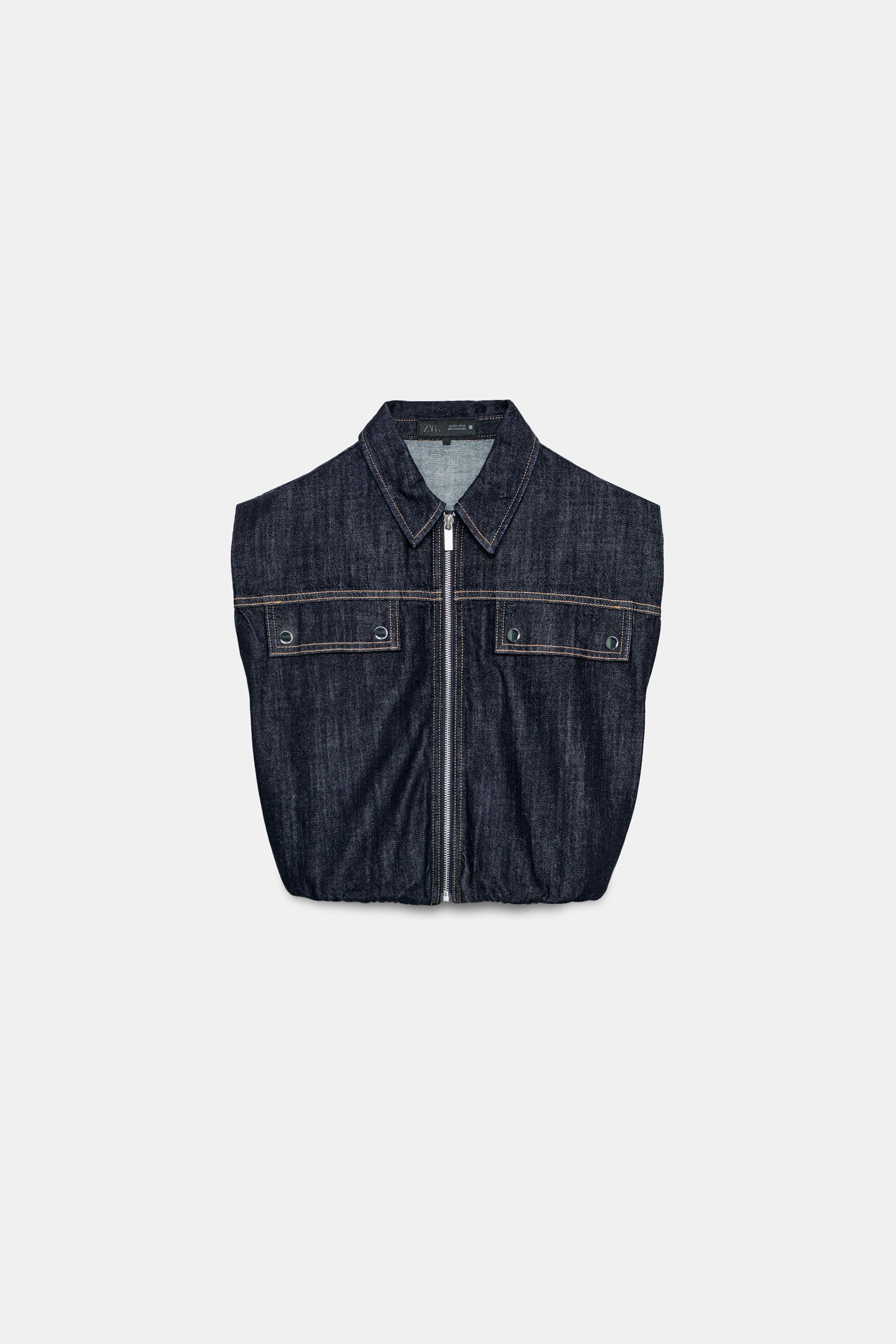 Z1975 DENIM BALLOON VEST by ZARA