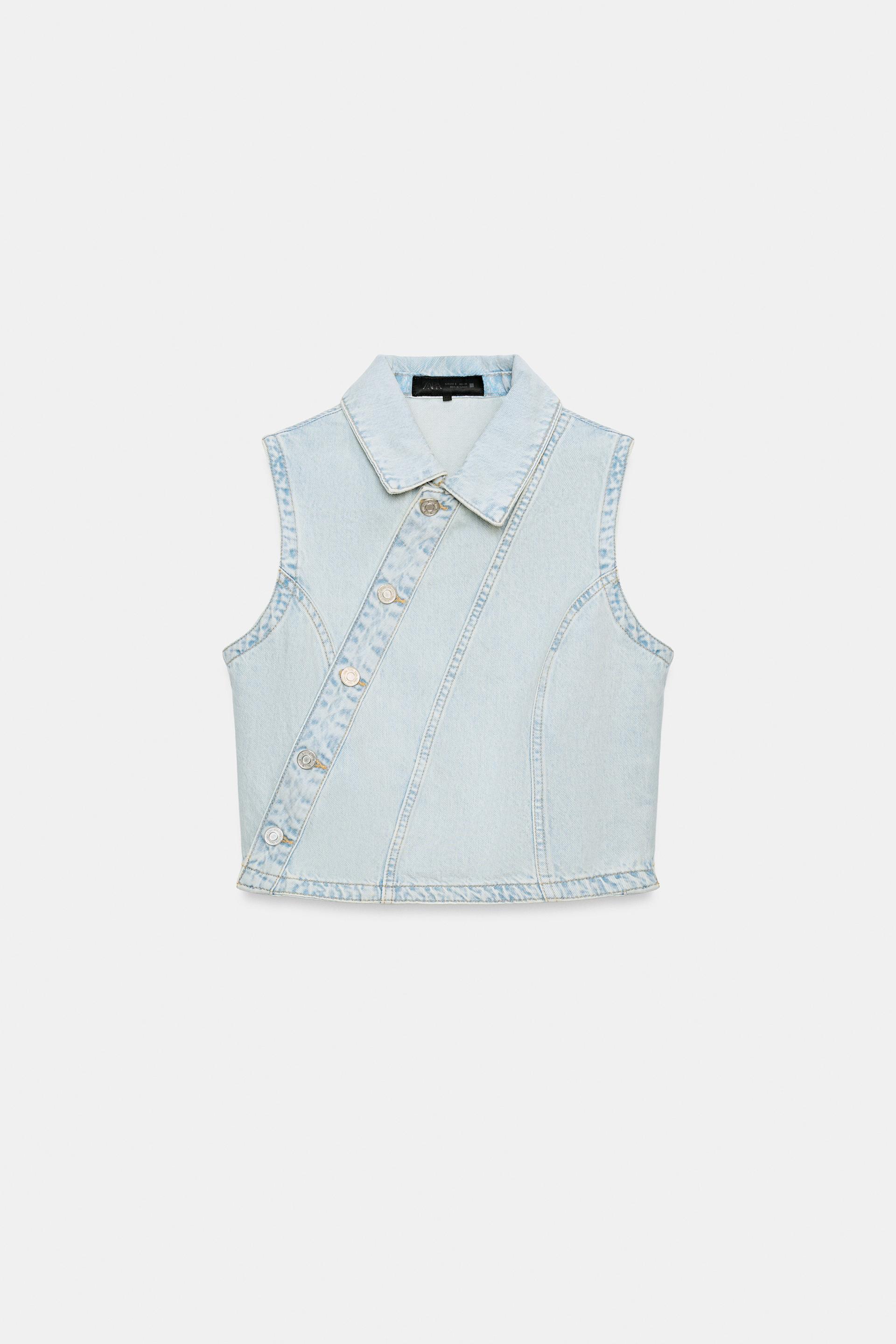 Z1975 DENIM DOUBLE-BREASTED VEST by ZARA