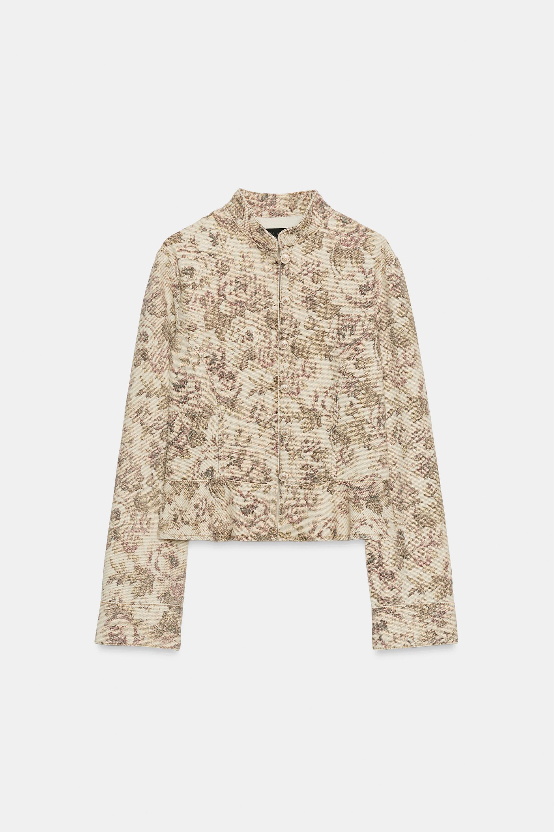 Z1975 FLORAL PRINT DENIM JACKET by ZARA