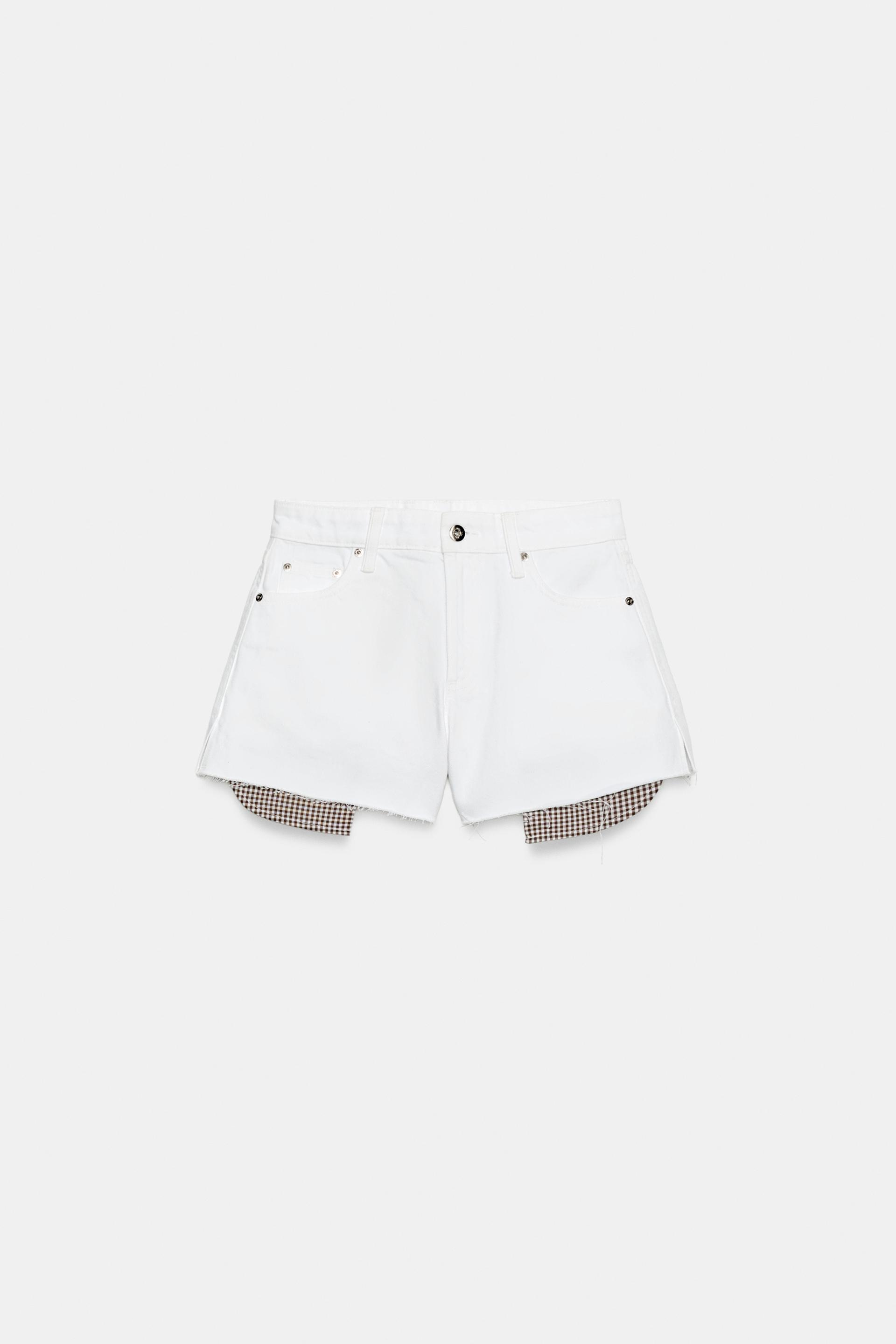 Z1975 FRAYED HEM MOM FIT SHORTS by ZARA